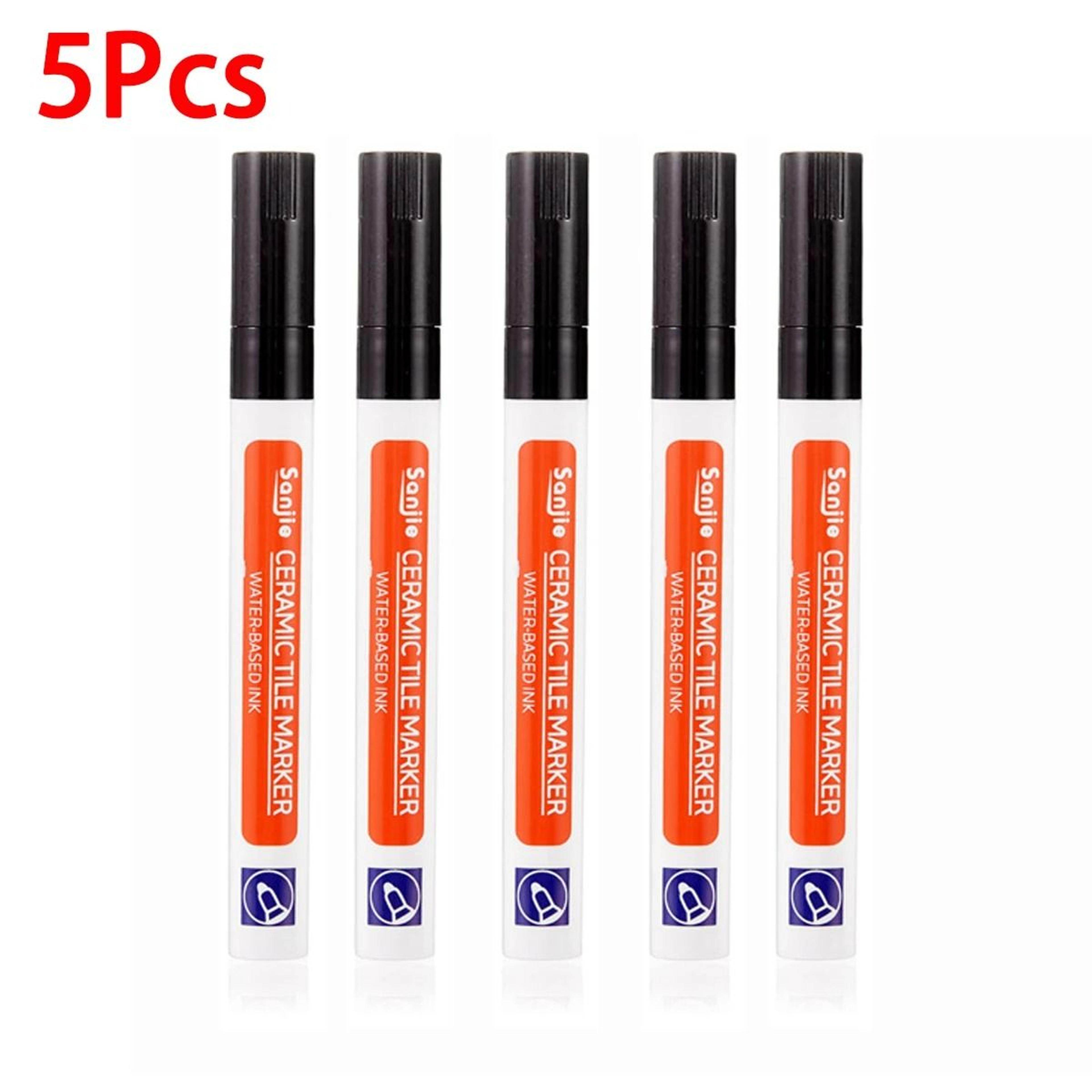 5 Piece Waterproof Ceramic Tile Grout Marker Pen Set With AntiMold Formula 9