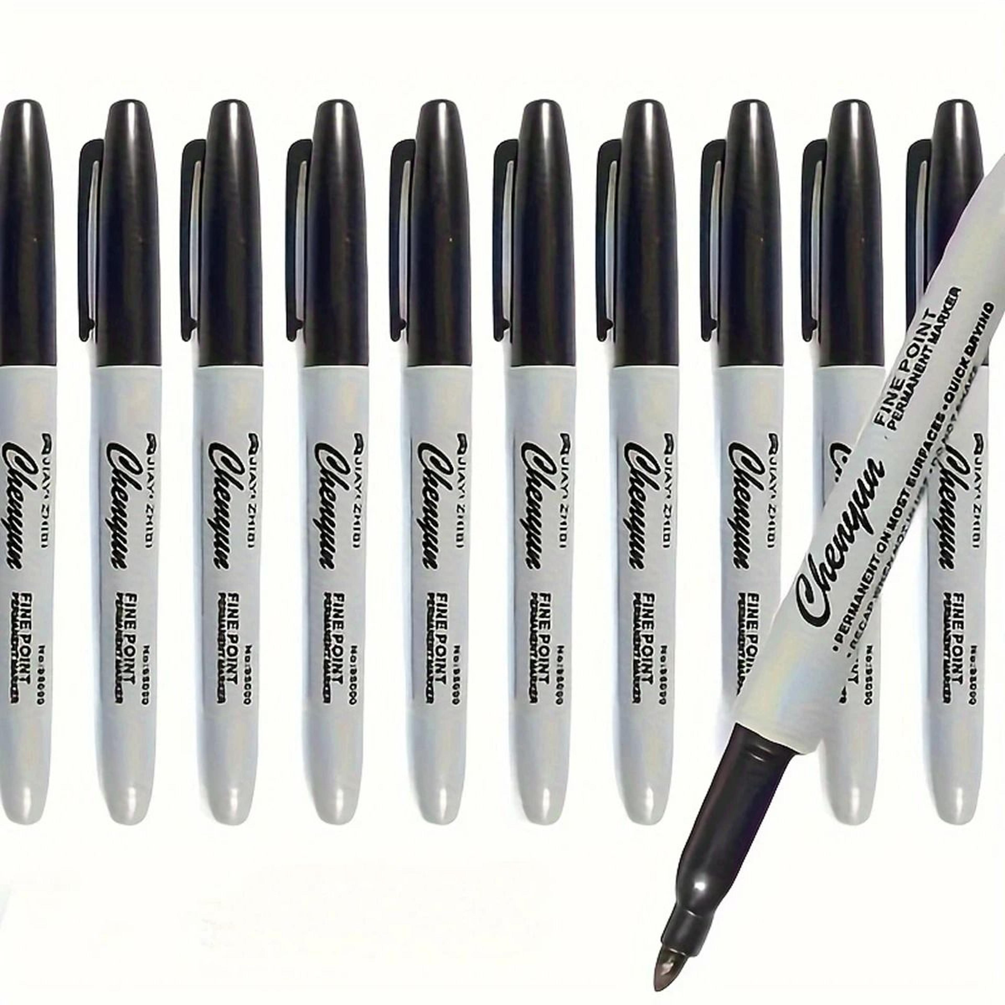 10 Piece Colorful Permanent Marker Set For Classroom Office And Art Projects 4