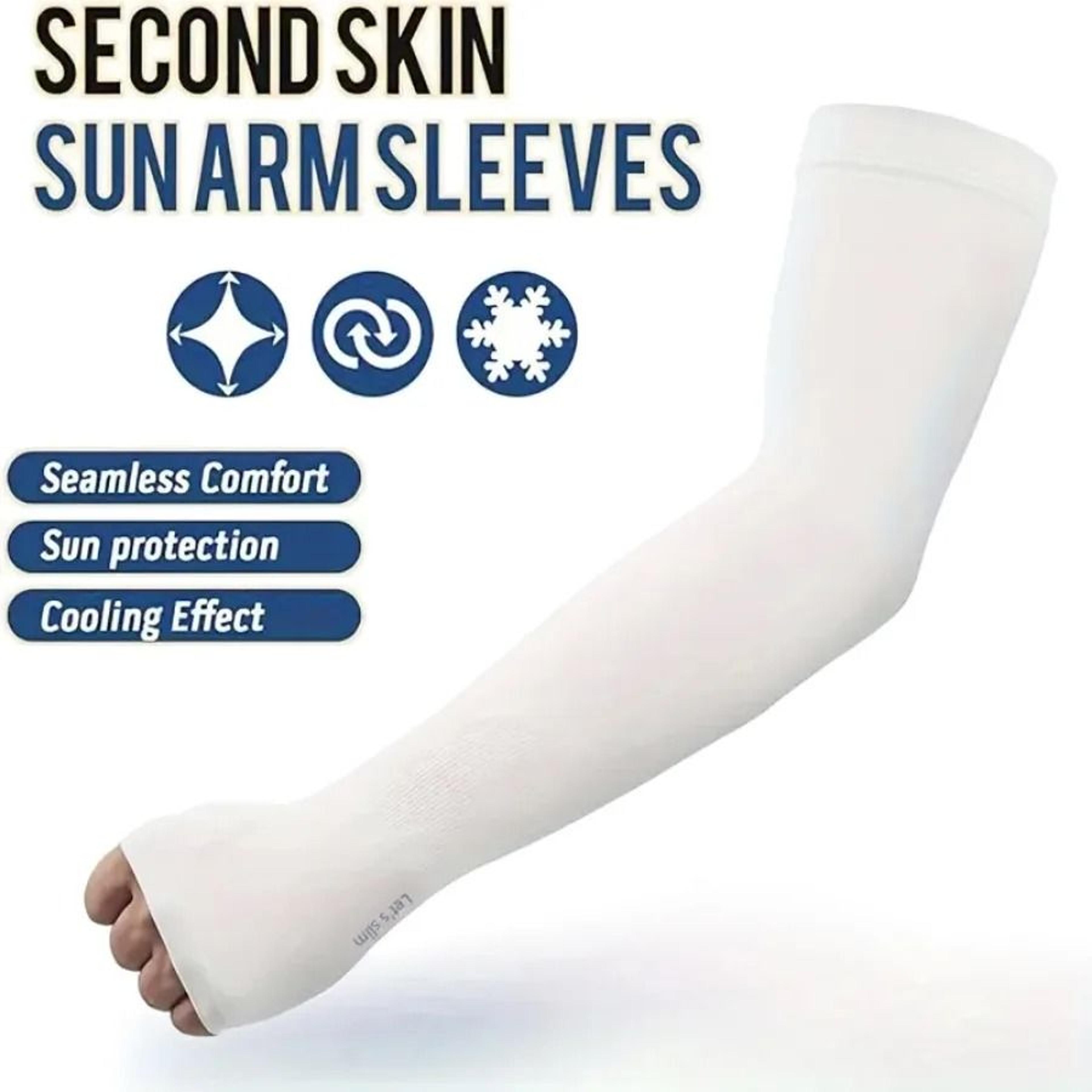 4 Pair Ice Silk Sun Protection Arm Sleeves For Sports Cycling And Driving 4
