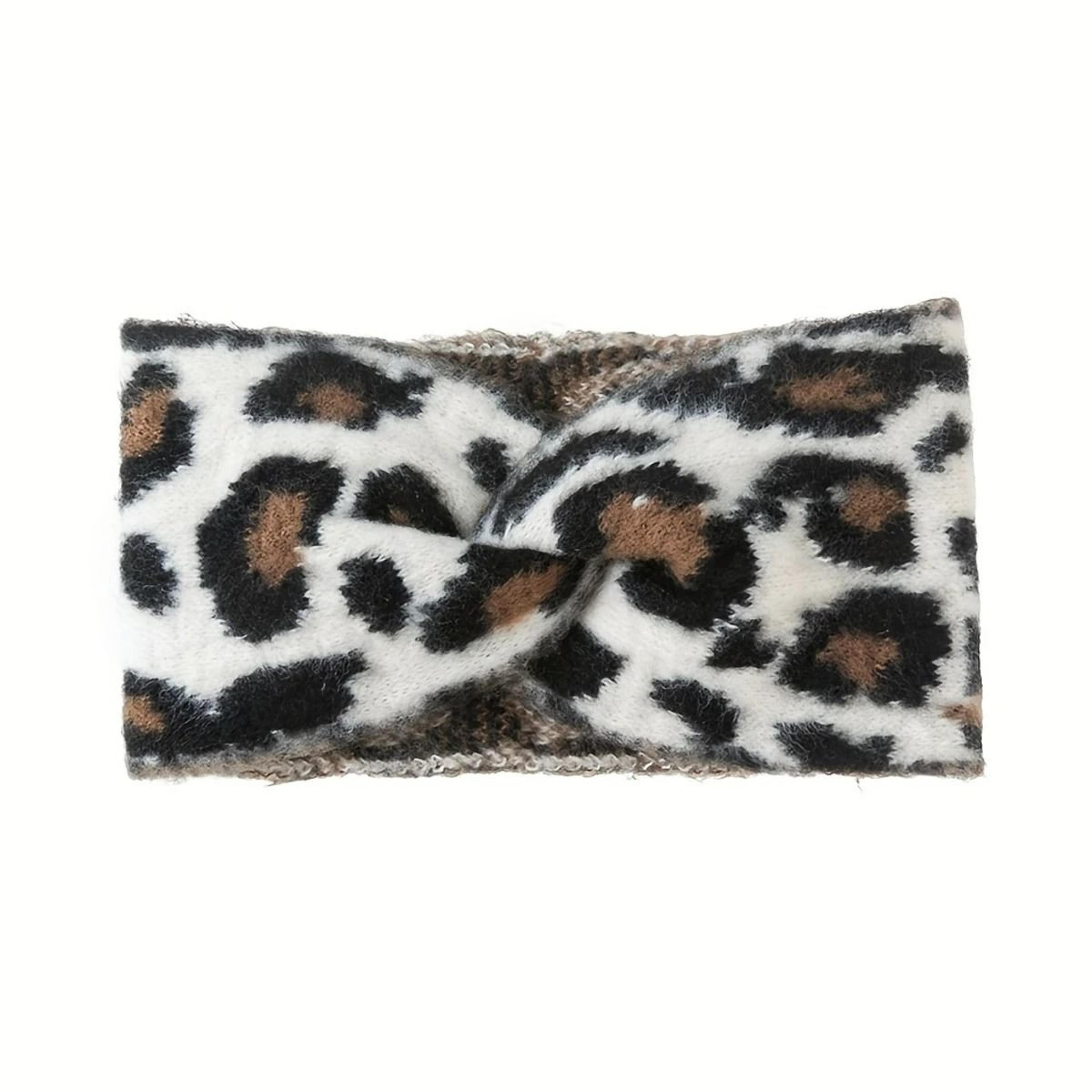 1 Piece Elegant Retro Leopard Print Wide Headband For Fitness And Outdoor Wear 9