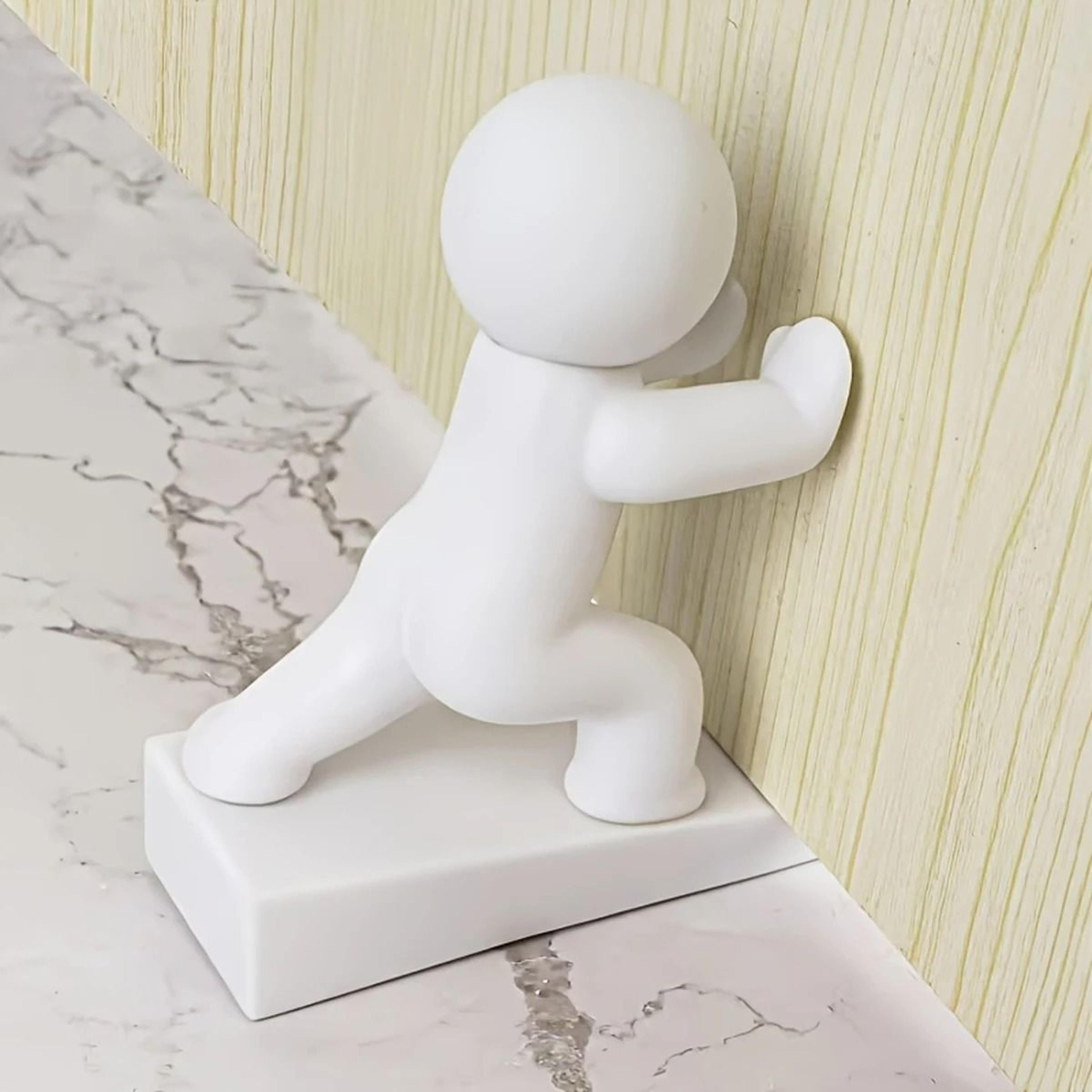 cute movable decorative door stop with anti-slip base