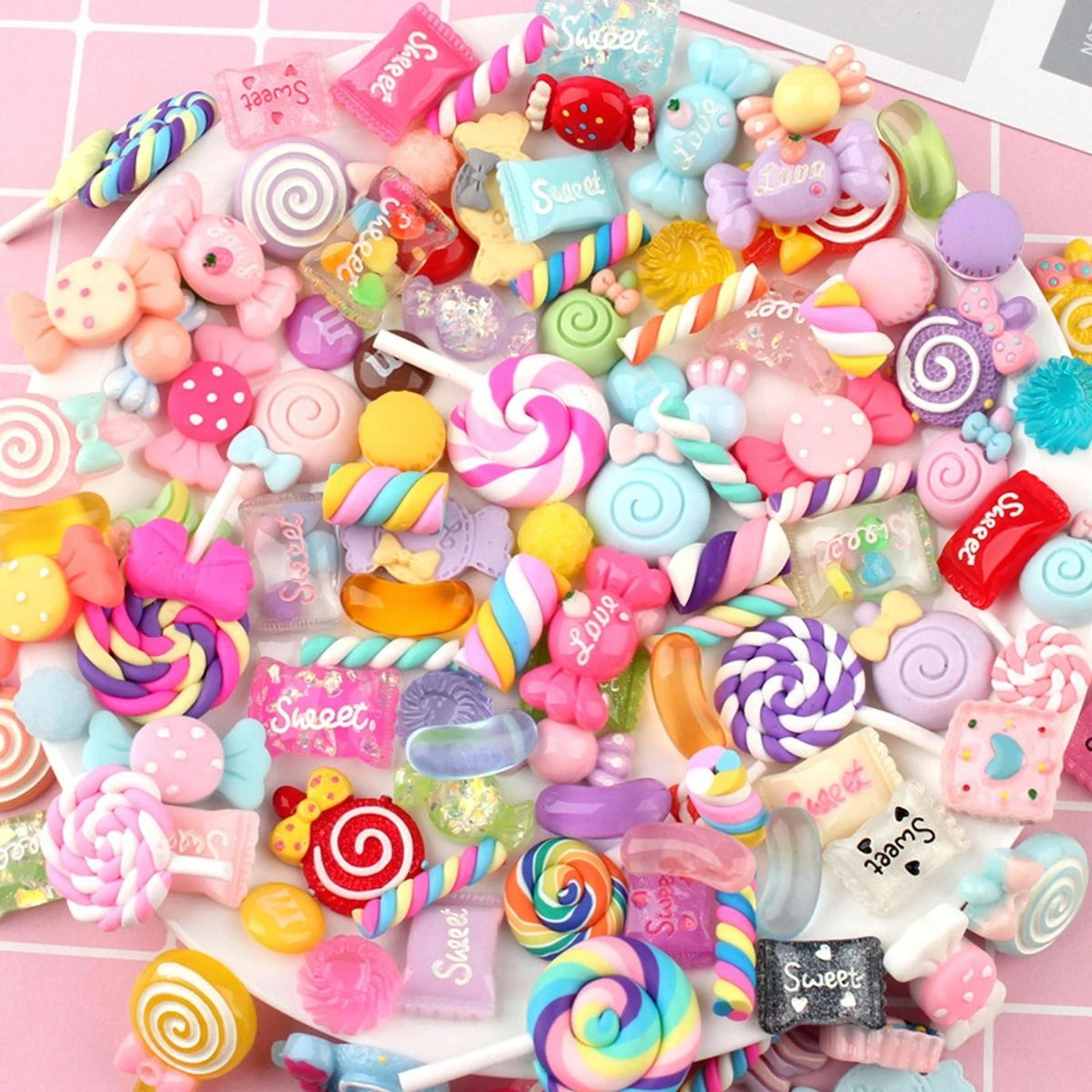 30 Piece Multicolored Resin Candy Slime Charms Set For DIY Crafts 2
