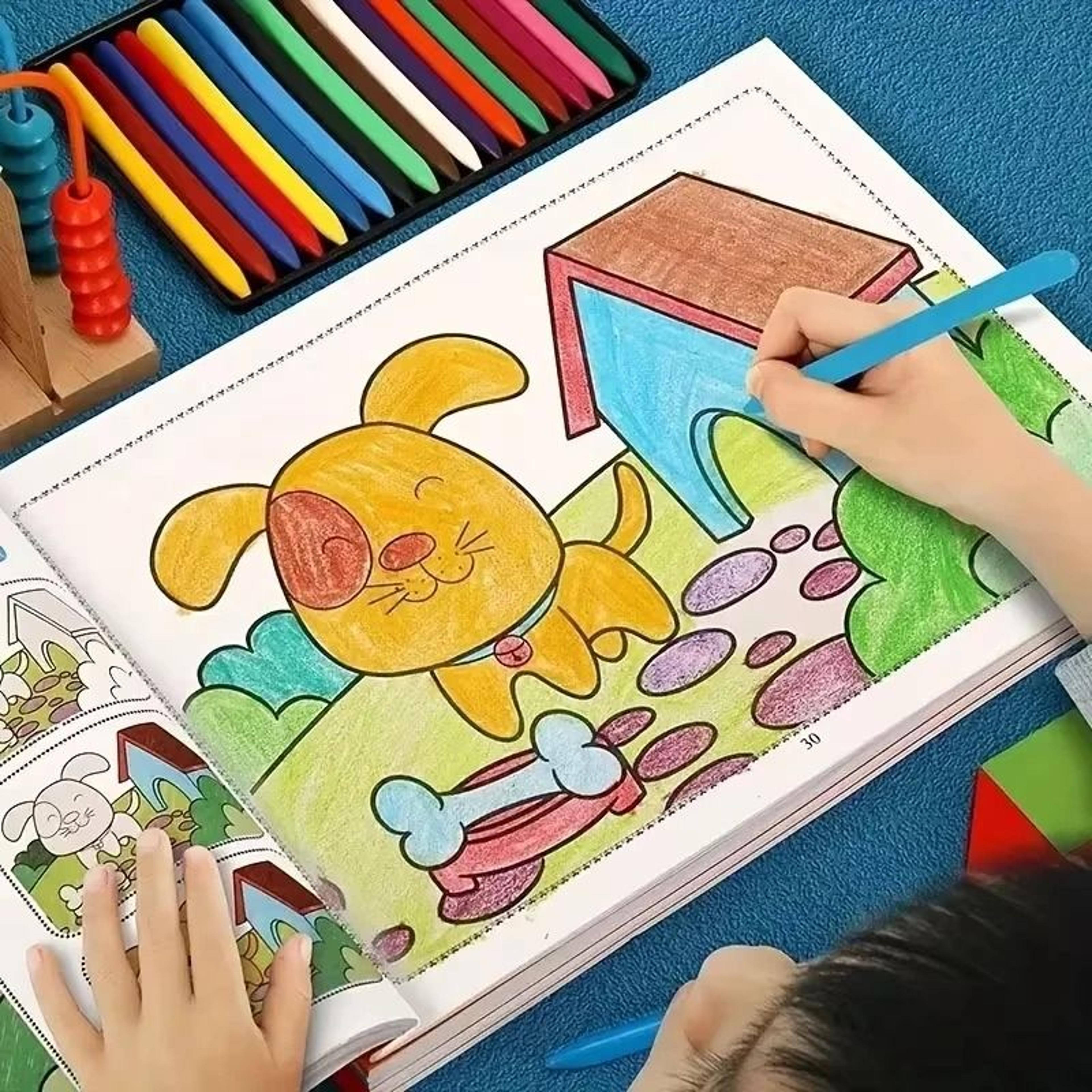 48Page Kids Drawing And Painting Coloring Book For Creative Learning 4