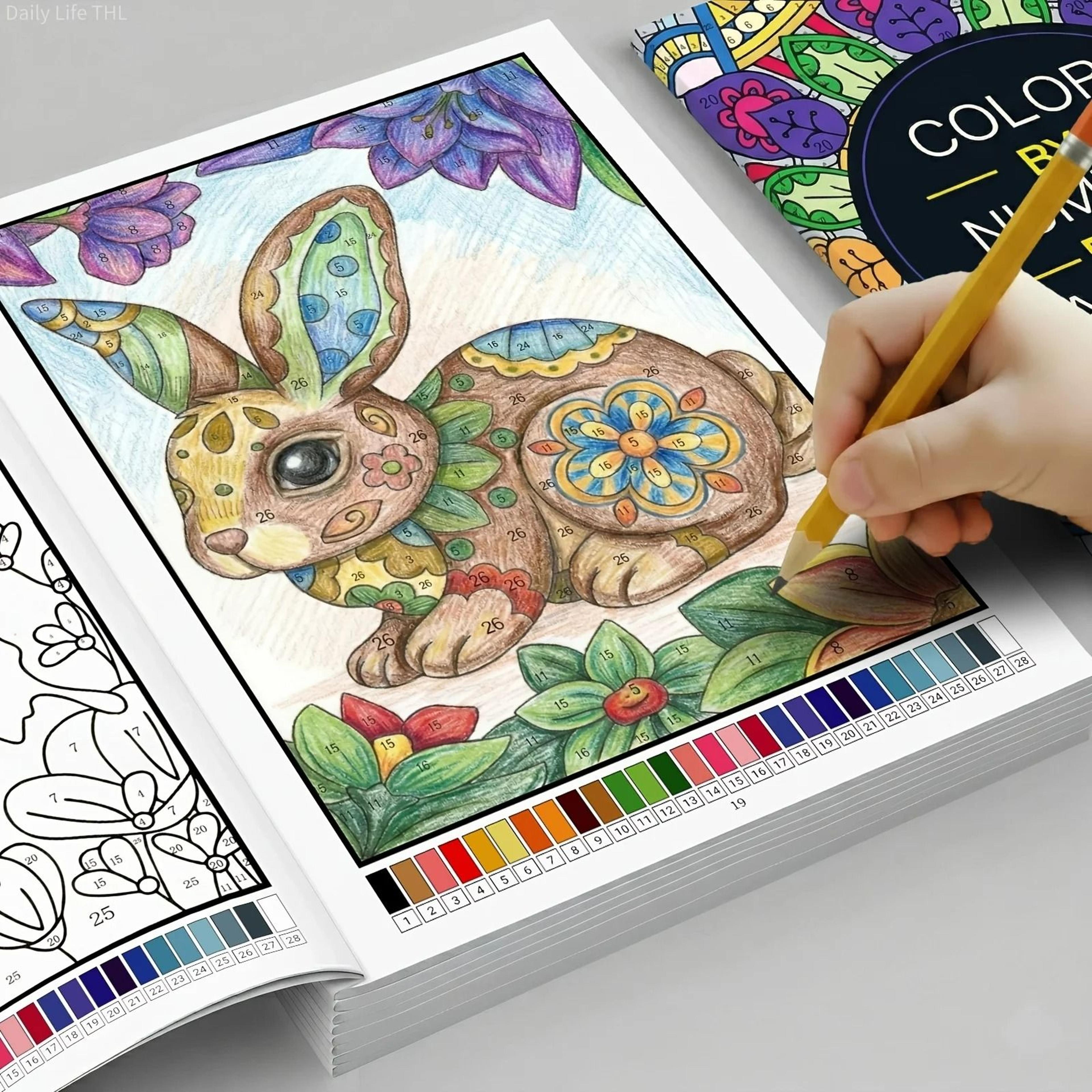 32Theme Color By Number Coloring Book And Creative Art Painting Pad 1