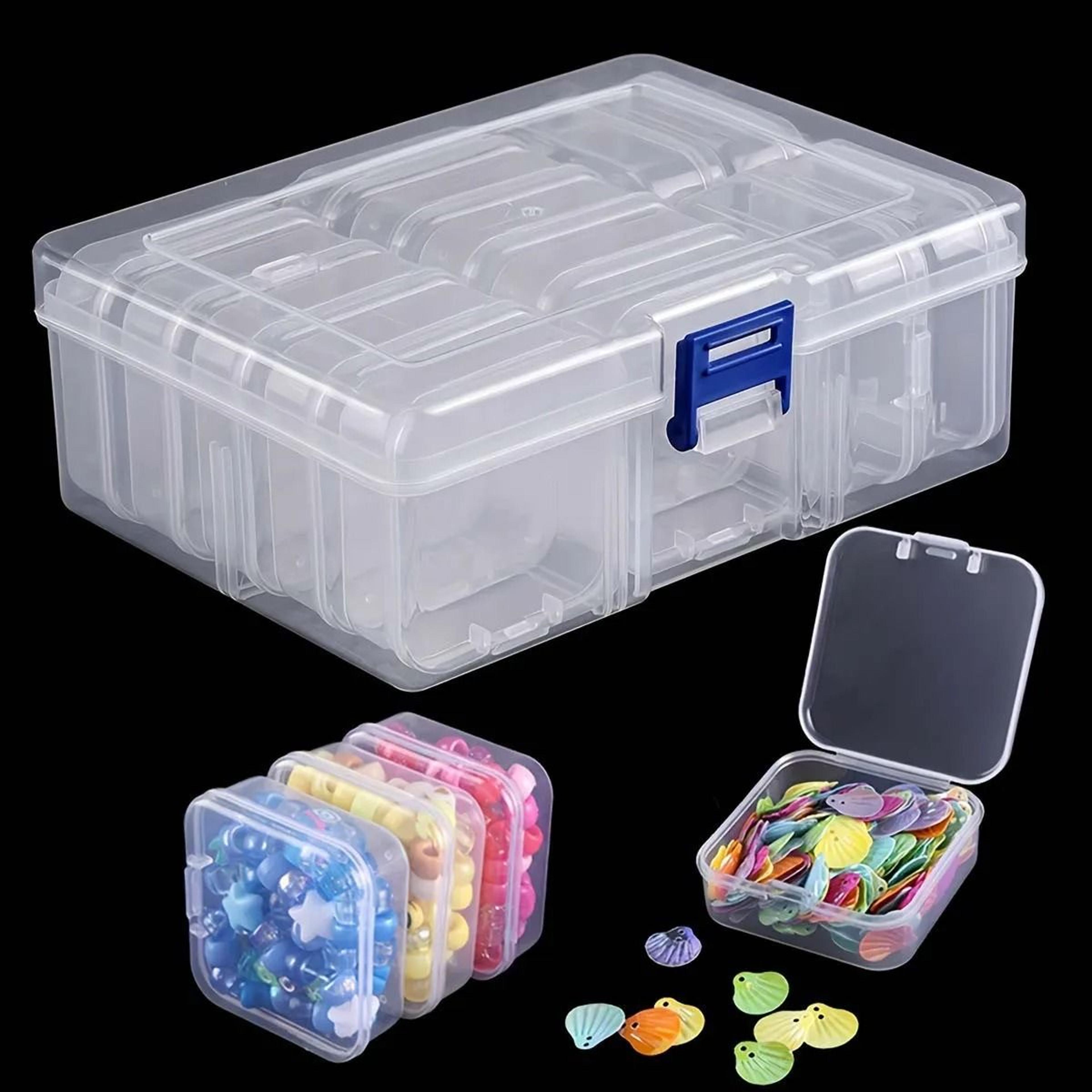 14Piece Mini Transparent Storage Box Set For Jewelry Beads And Craft Supplies 3