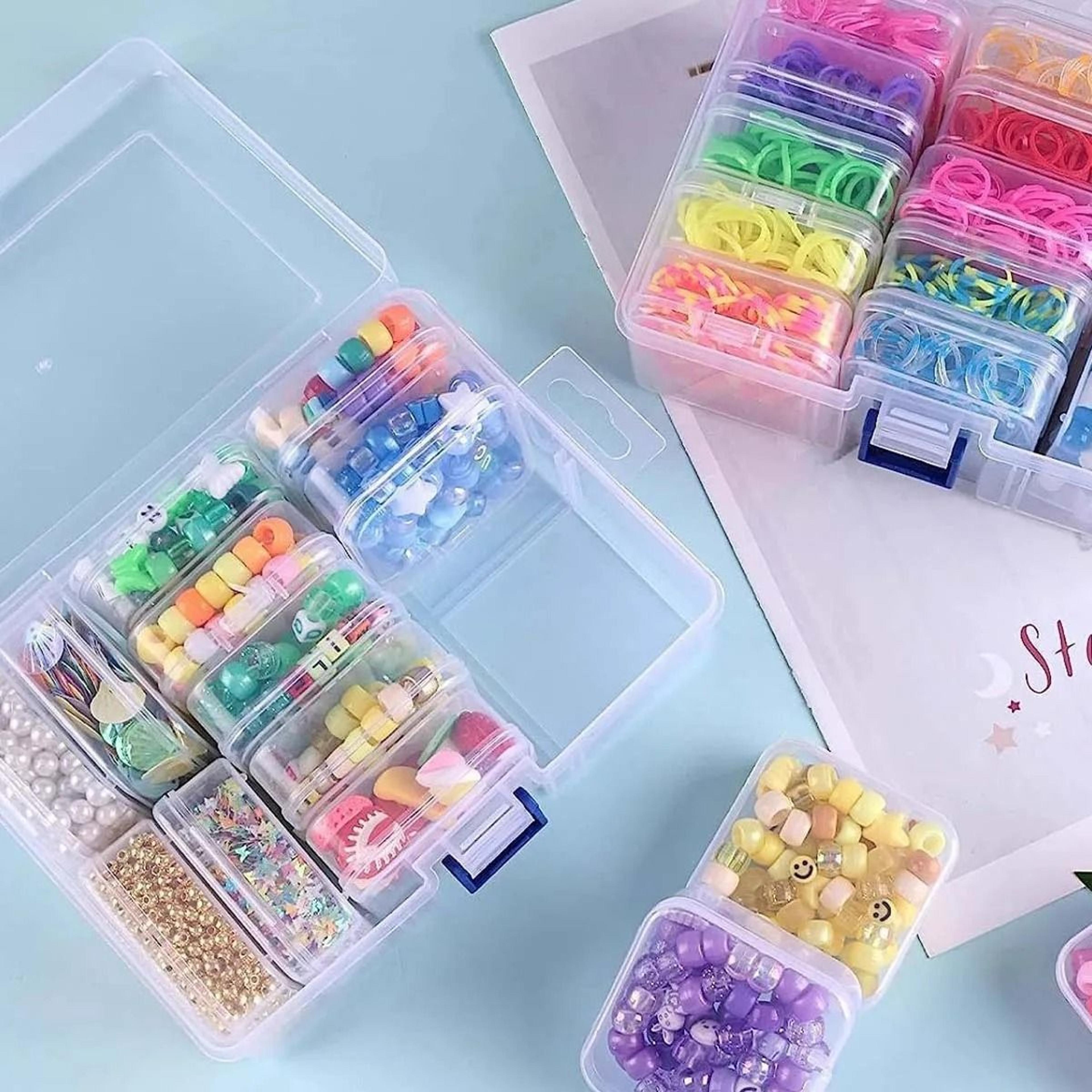 14Piece Mini Transparent Storage Box Set For Jewelry Beads And Craft Supplies 4