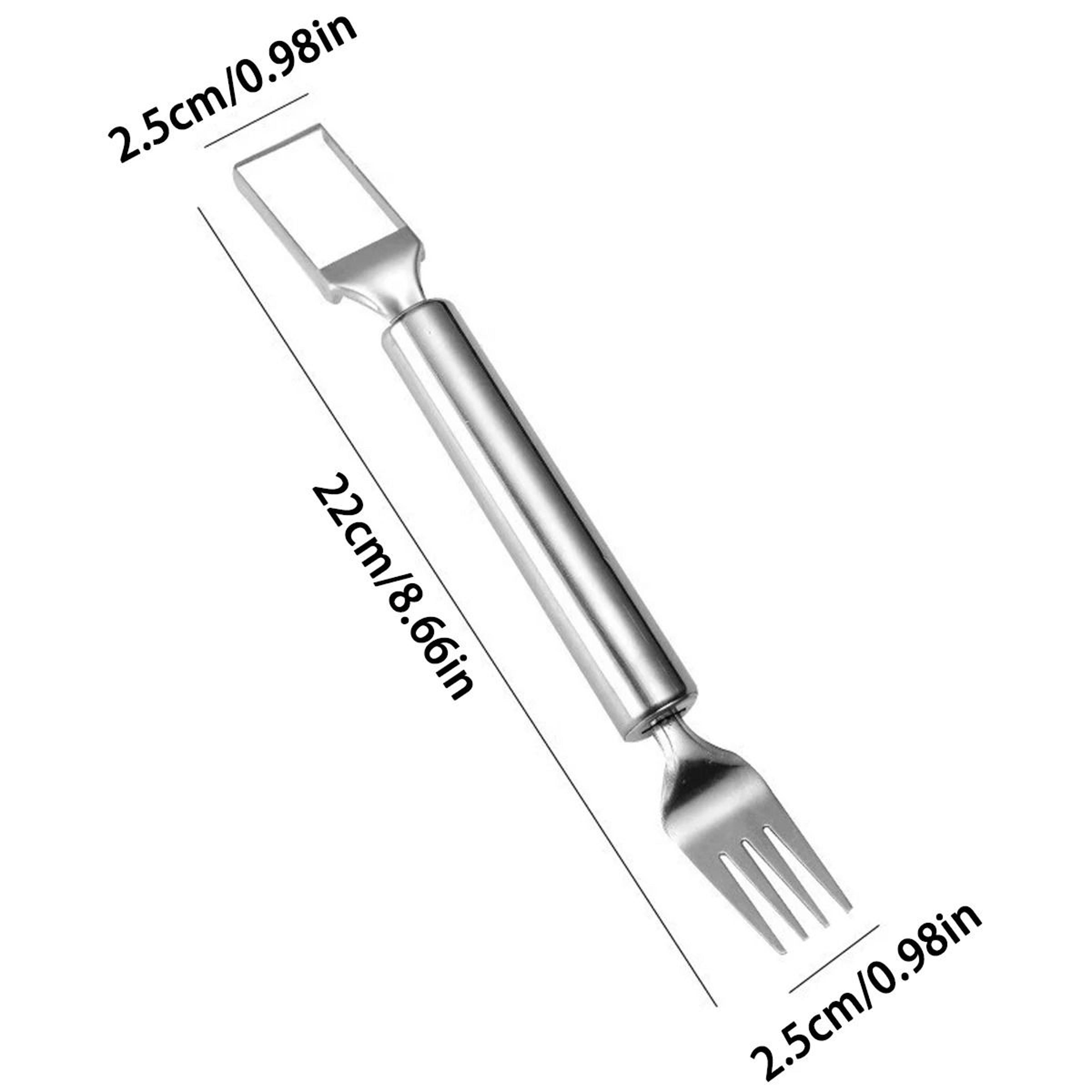 Stainless Steel DoubleHeaded Watermelon Slicer And Fruit Fork Tool 6