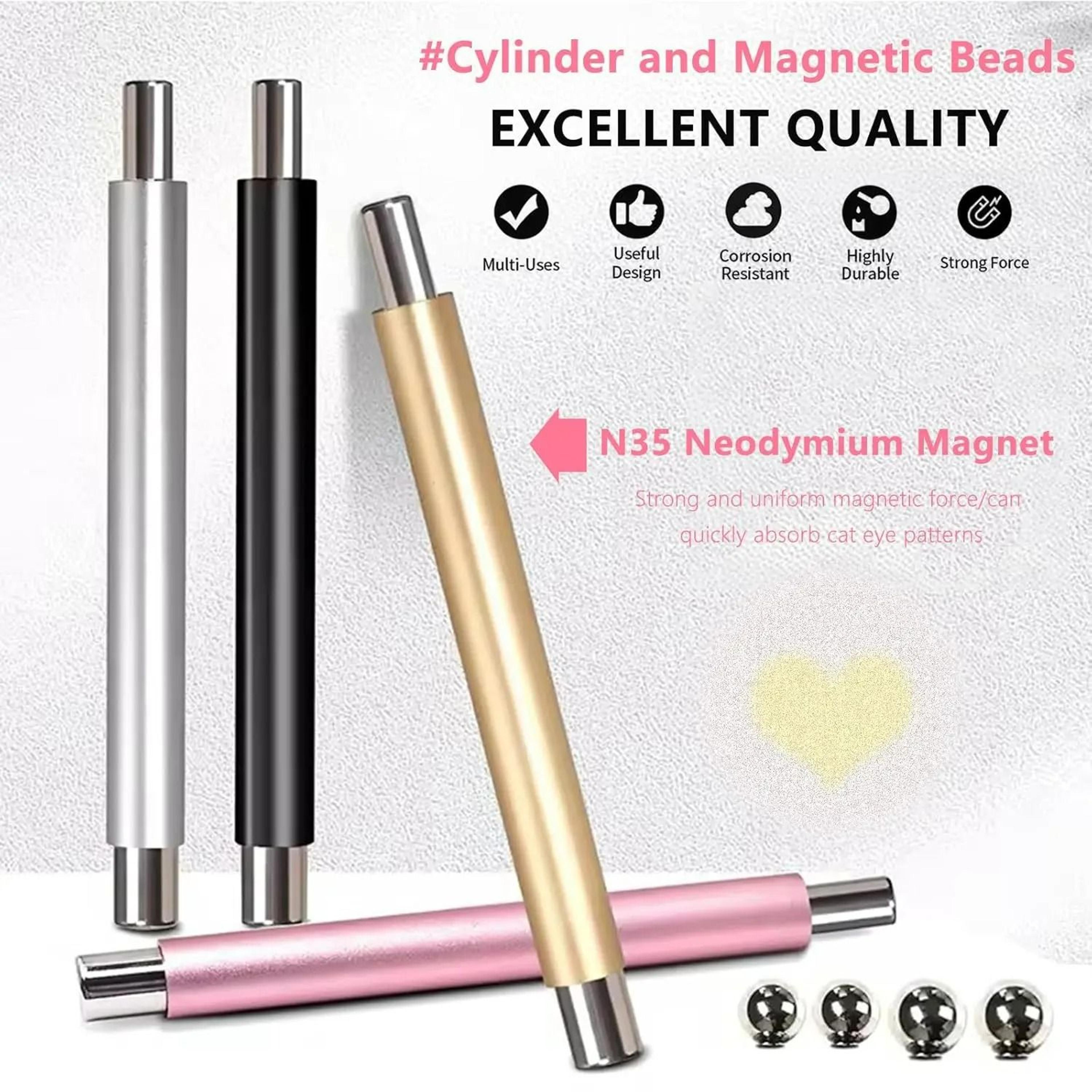 DoubleHeaded Nail Cat Eye Magnetic Ball And Magnet Stick Tool For 3D Gel Polish Art 5