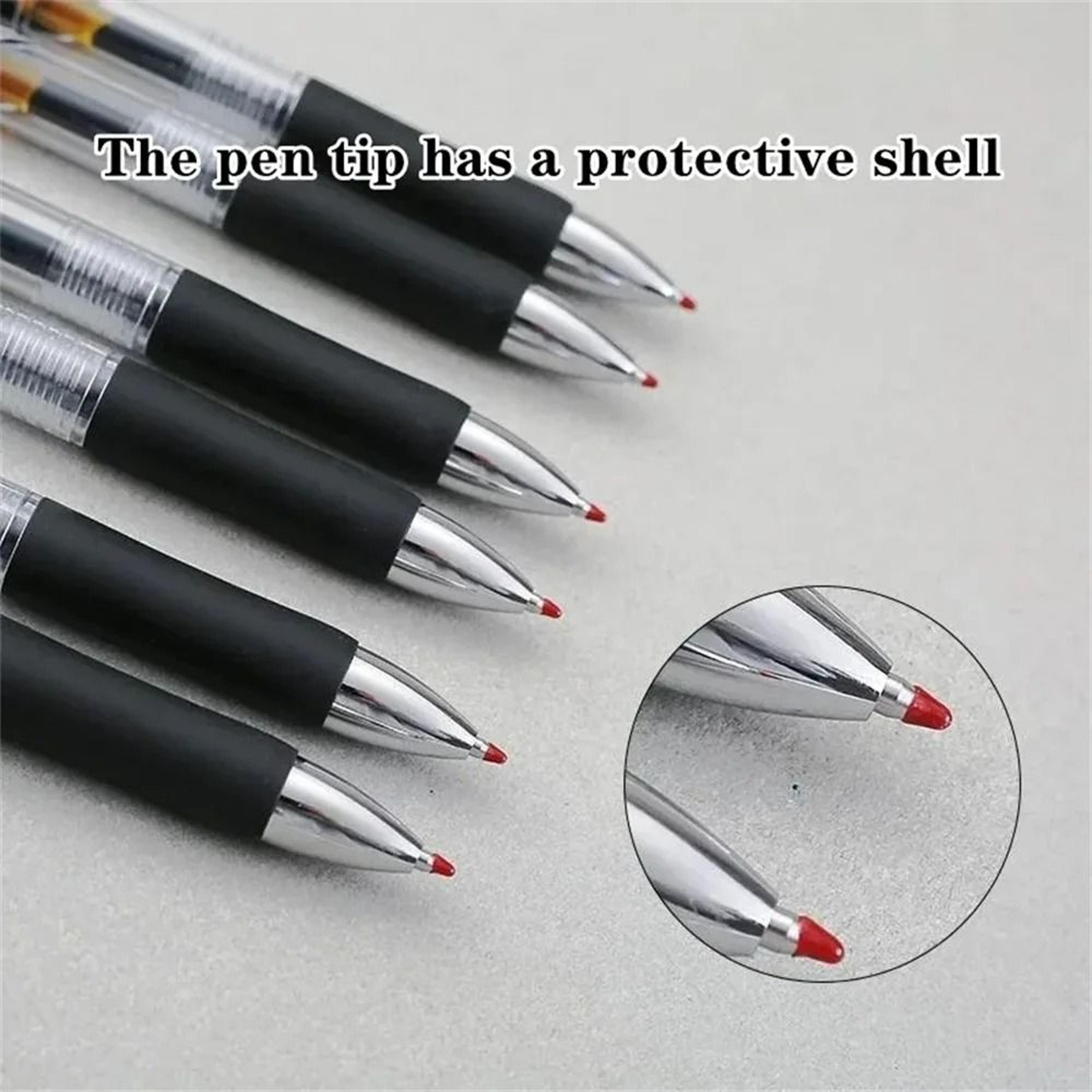 23Piece Retractable Ballpoint Pen Set With Large Capacity 05 Mm Replaceable Refills 1