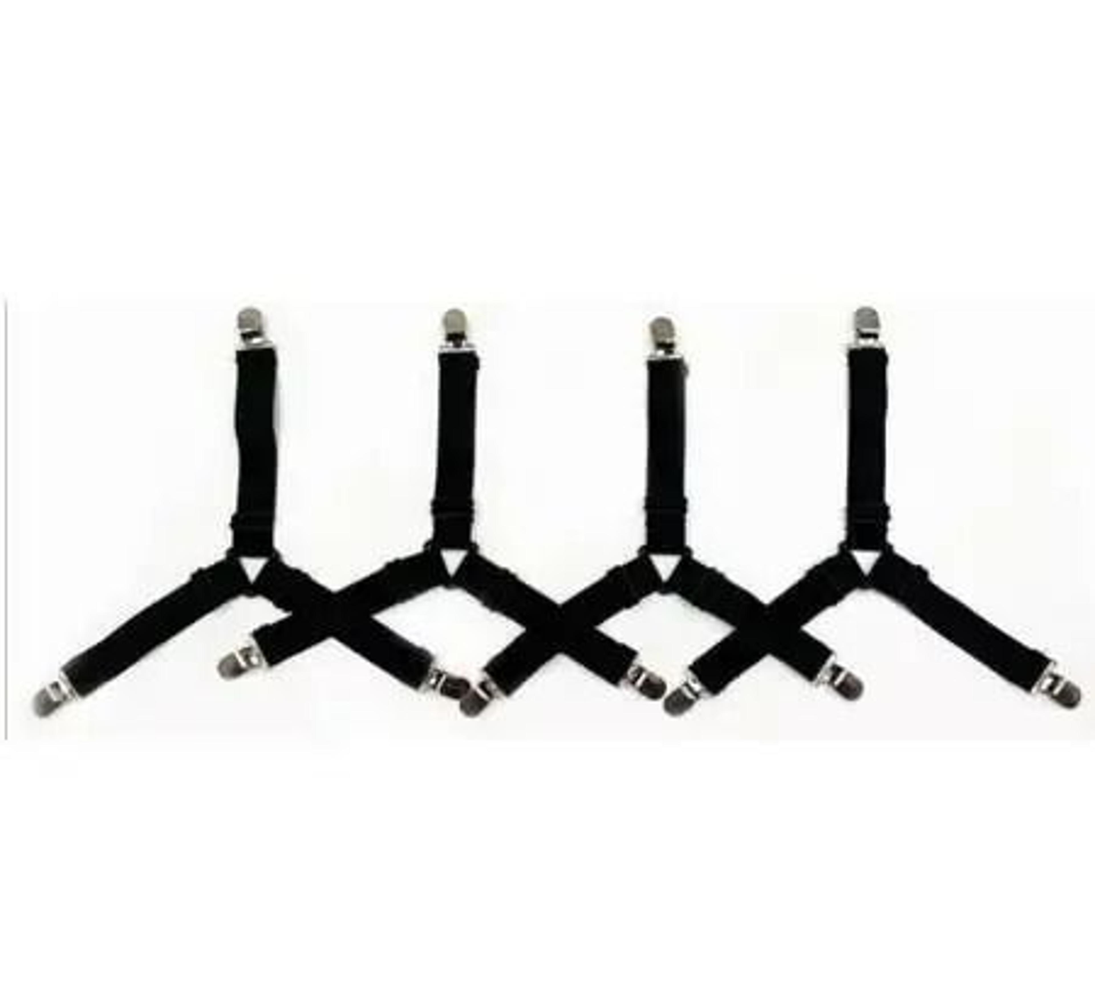 4Piece Adjustable Elastic Bed Sheet Fasteners And Mattress Cover Clip Holders 7