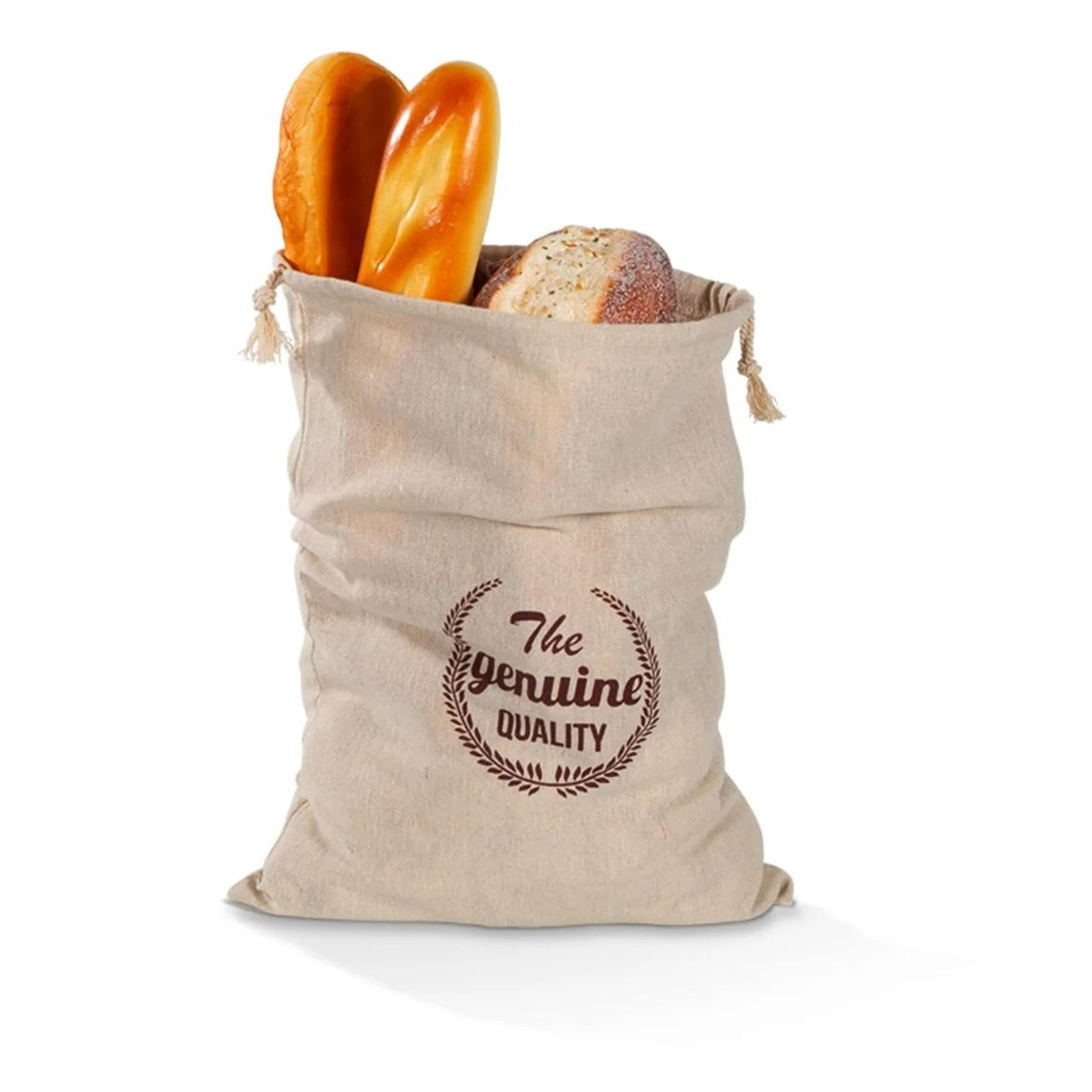 Reusable Linen Drawstring Bread Bag For Homemade Artisan Loaves And Baguettes 8