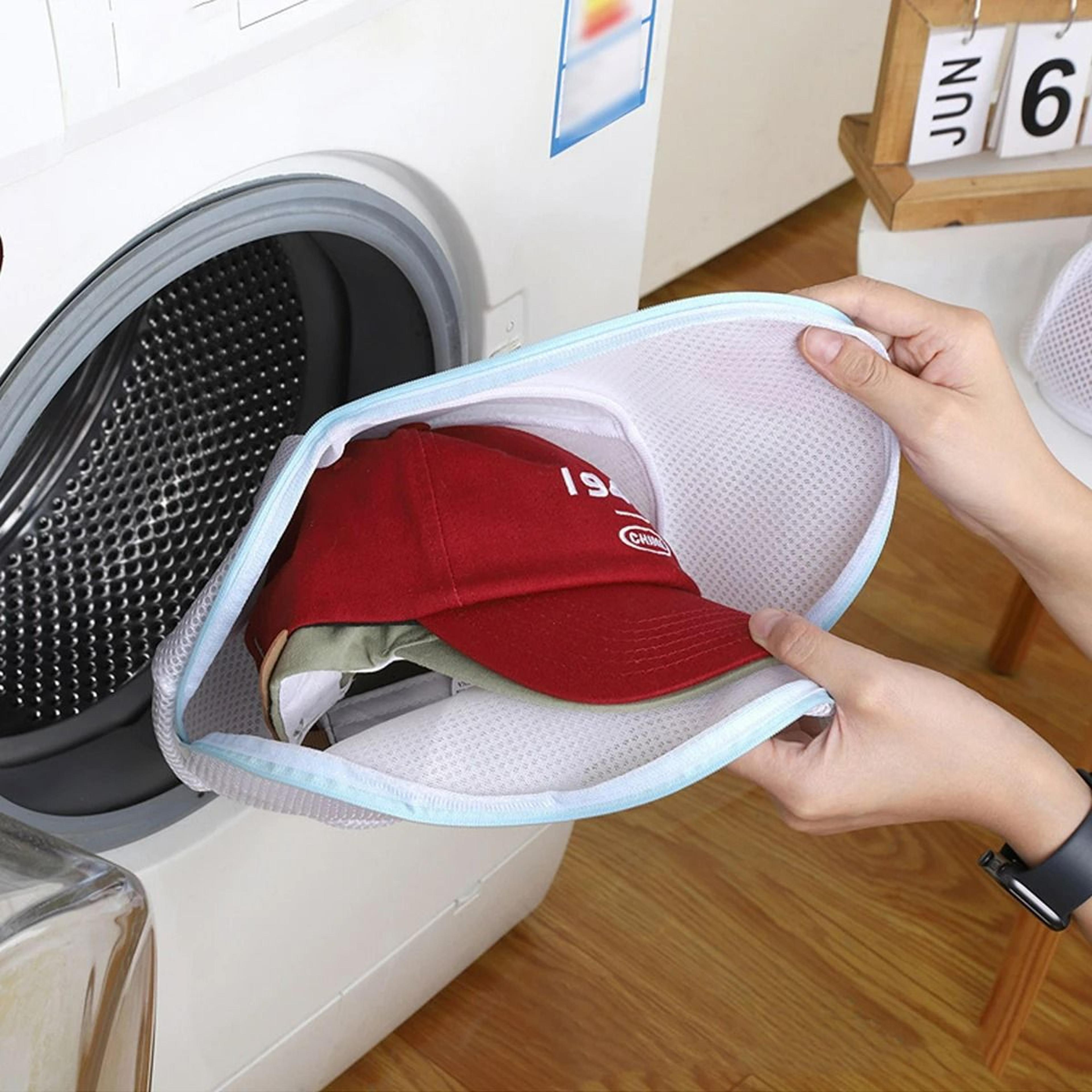 Mesh Baseball Cap Hat Washing Bag For Washing Machine Protection 5