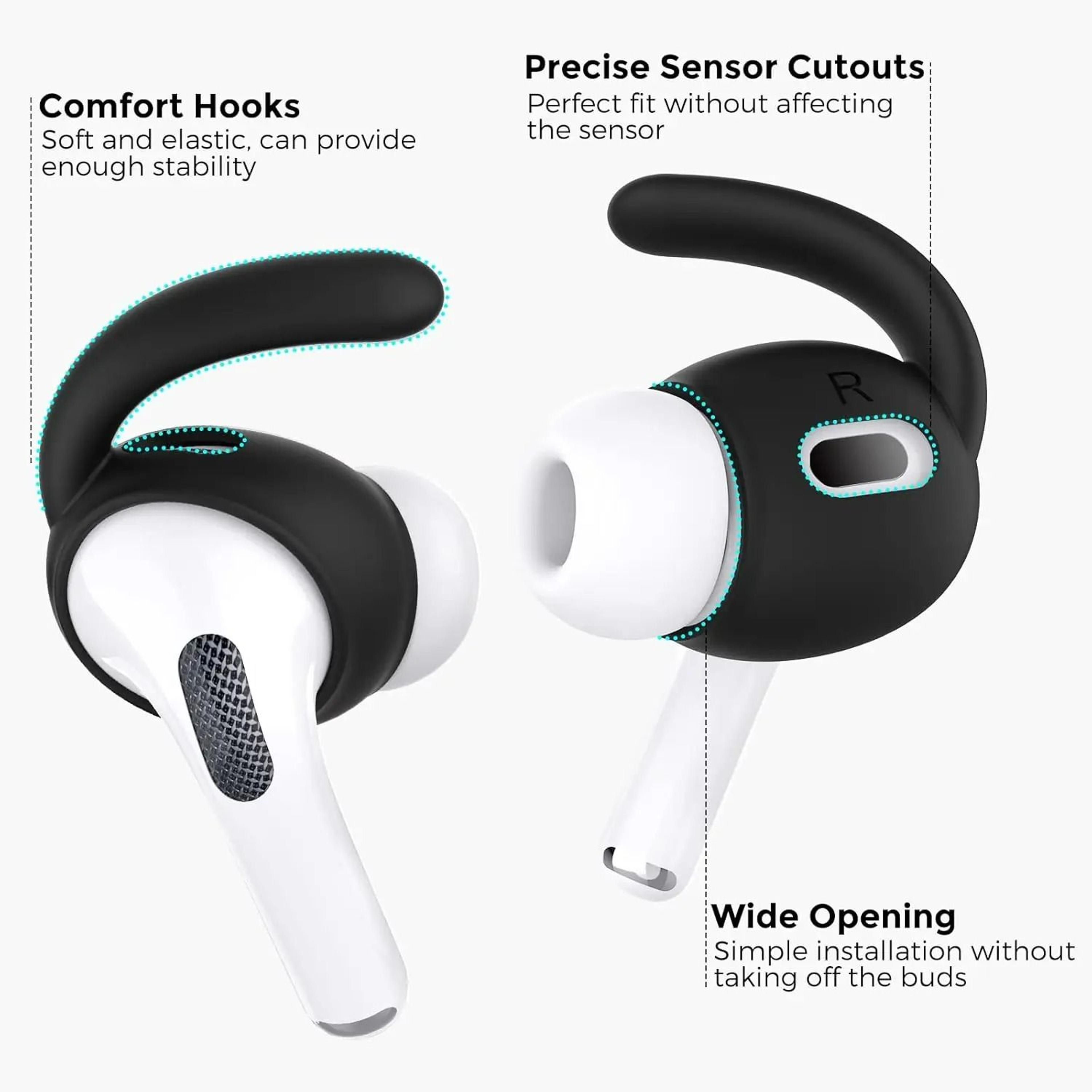 AntiSlip Silicone Eartips  Ear Hooks Protective Sleeve Covers For Apple AirPods Pro  3rd Gen 1