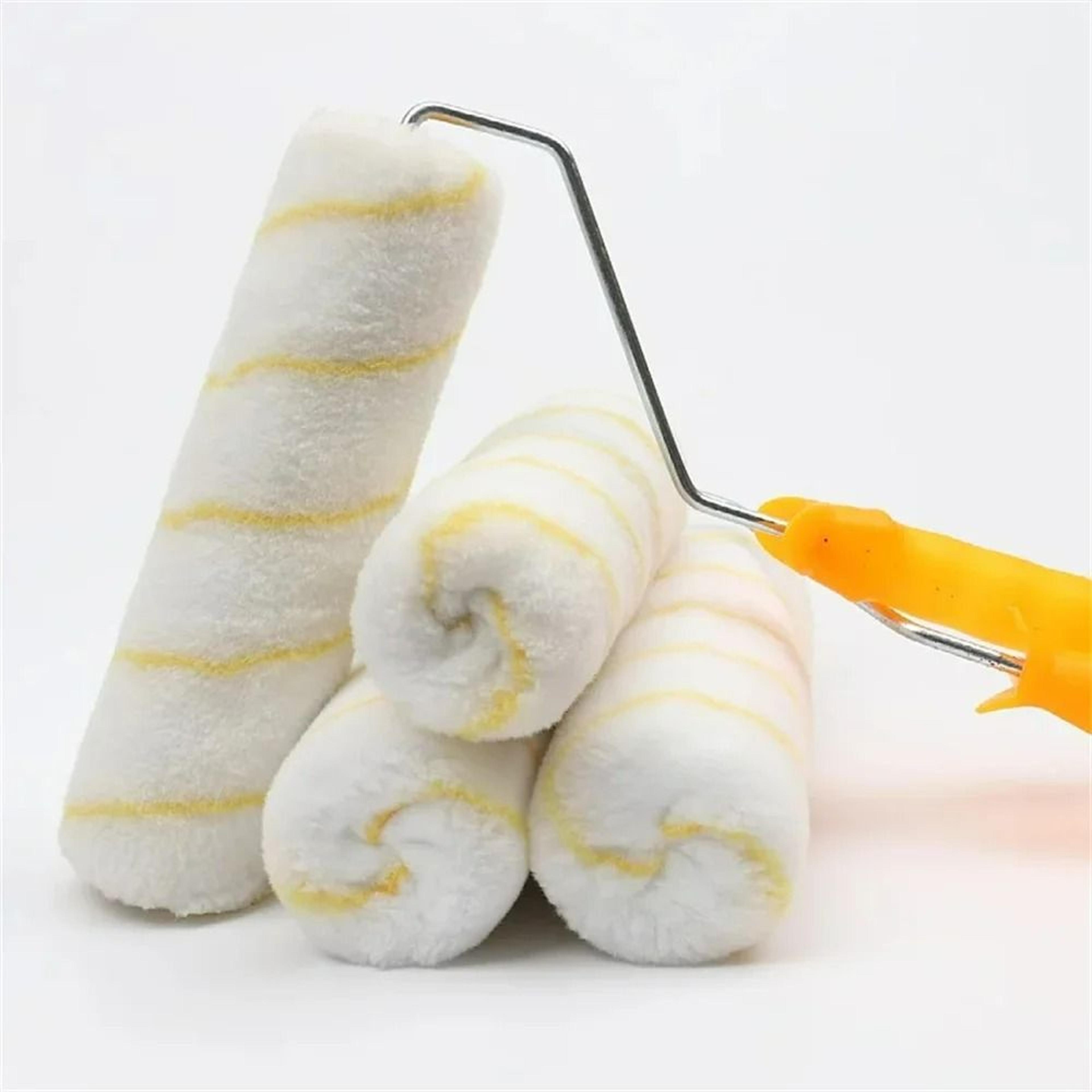 Mini Paint Roller Set With 10 Microfiber Covers  Ergonomic Plastic Handle 5
