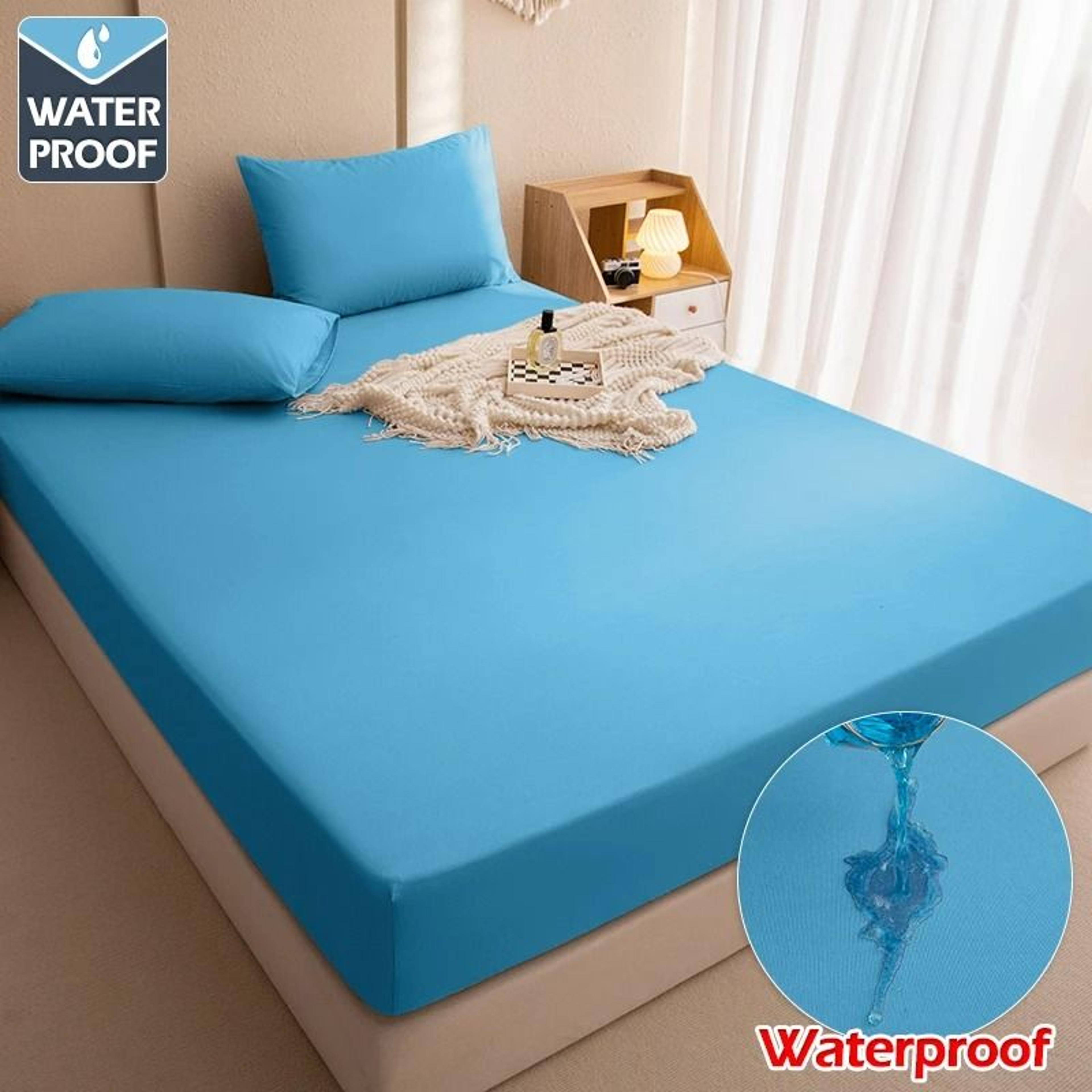 100 Waterproof Mattress Cover Elastic Fitted Sheet Protector 8