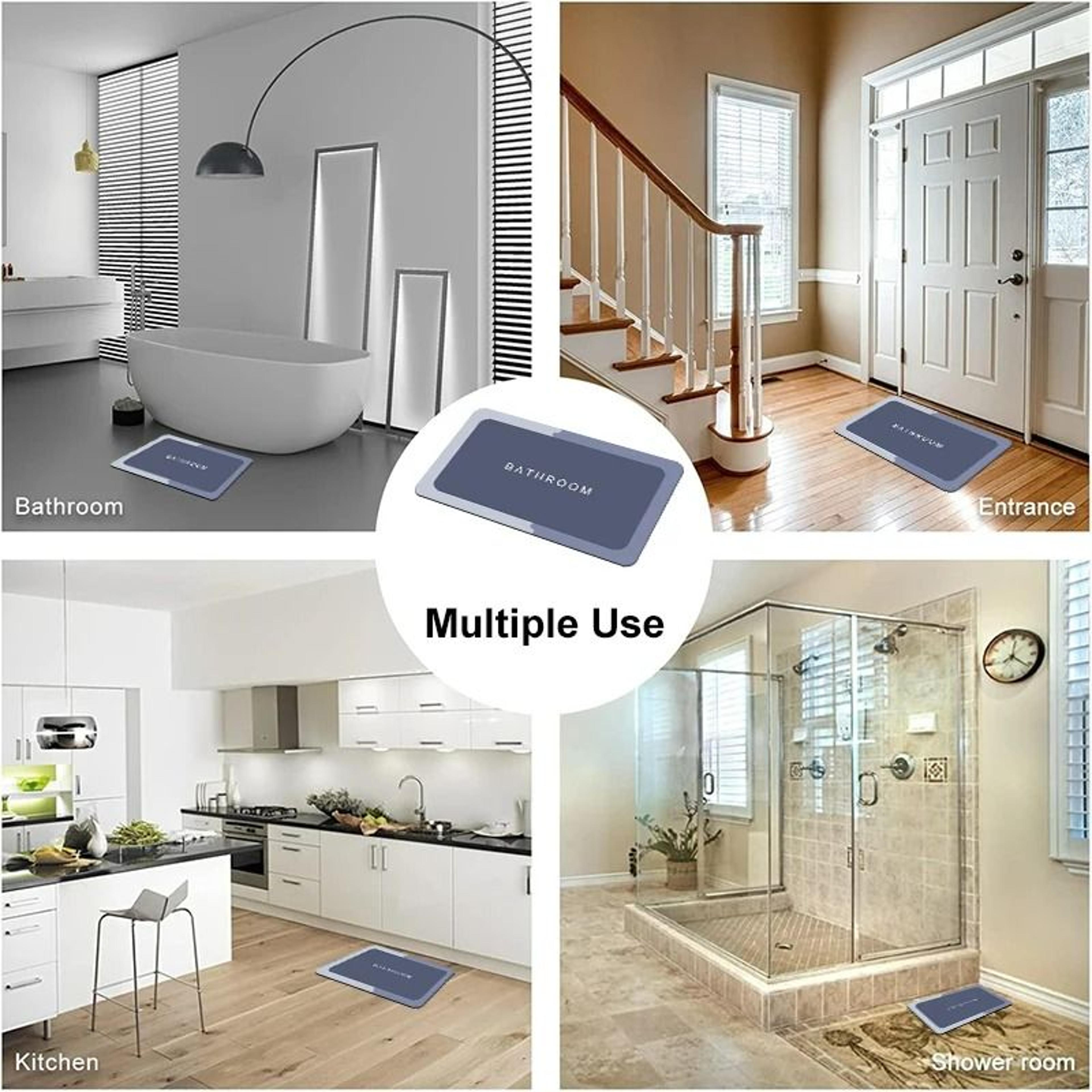 Super Absorbent Diatomite Fast Drying NonSlip Bath Mat 4