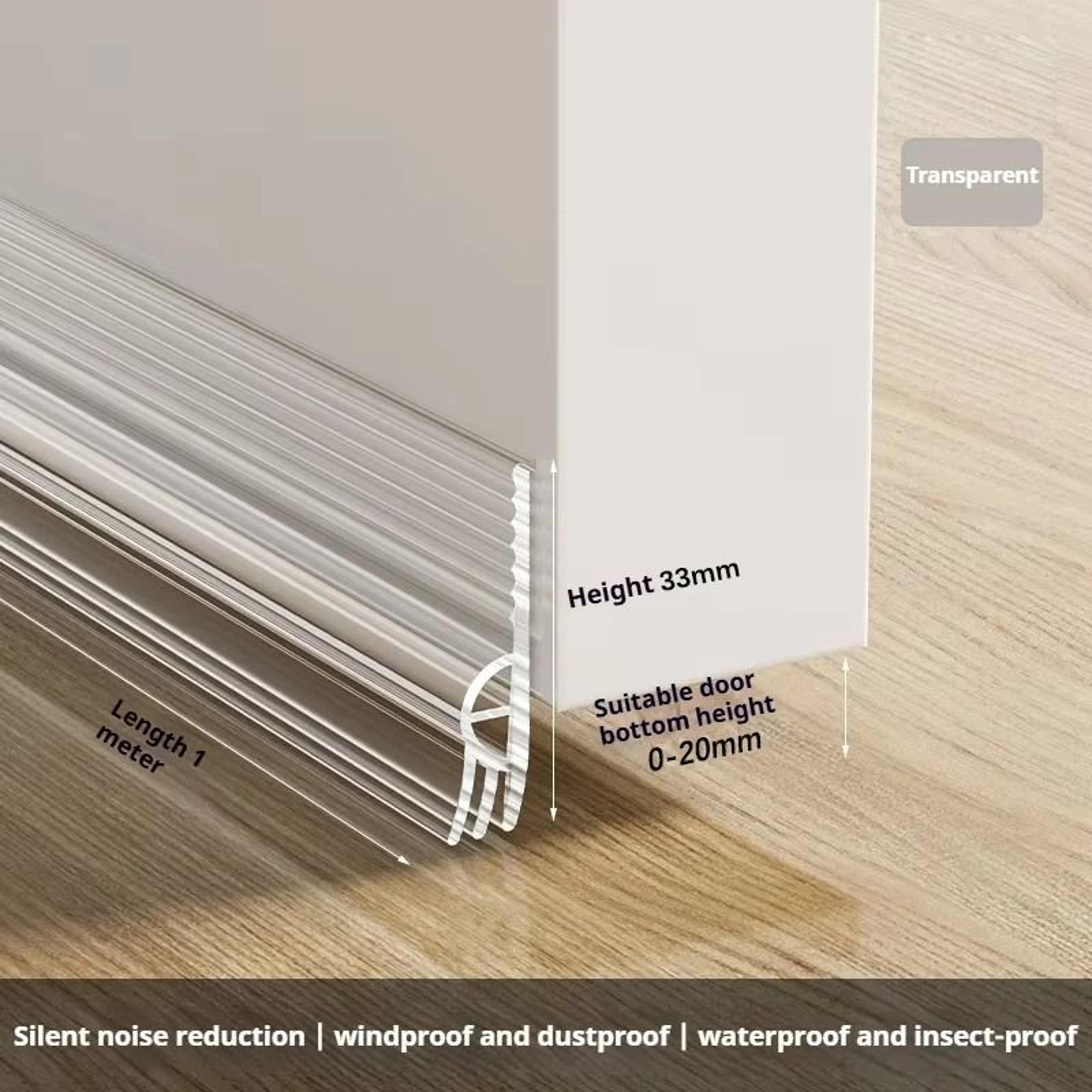 TPE SelfAdhesive UnderDoor Draft Blocker  Noise Stopper 8