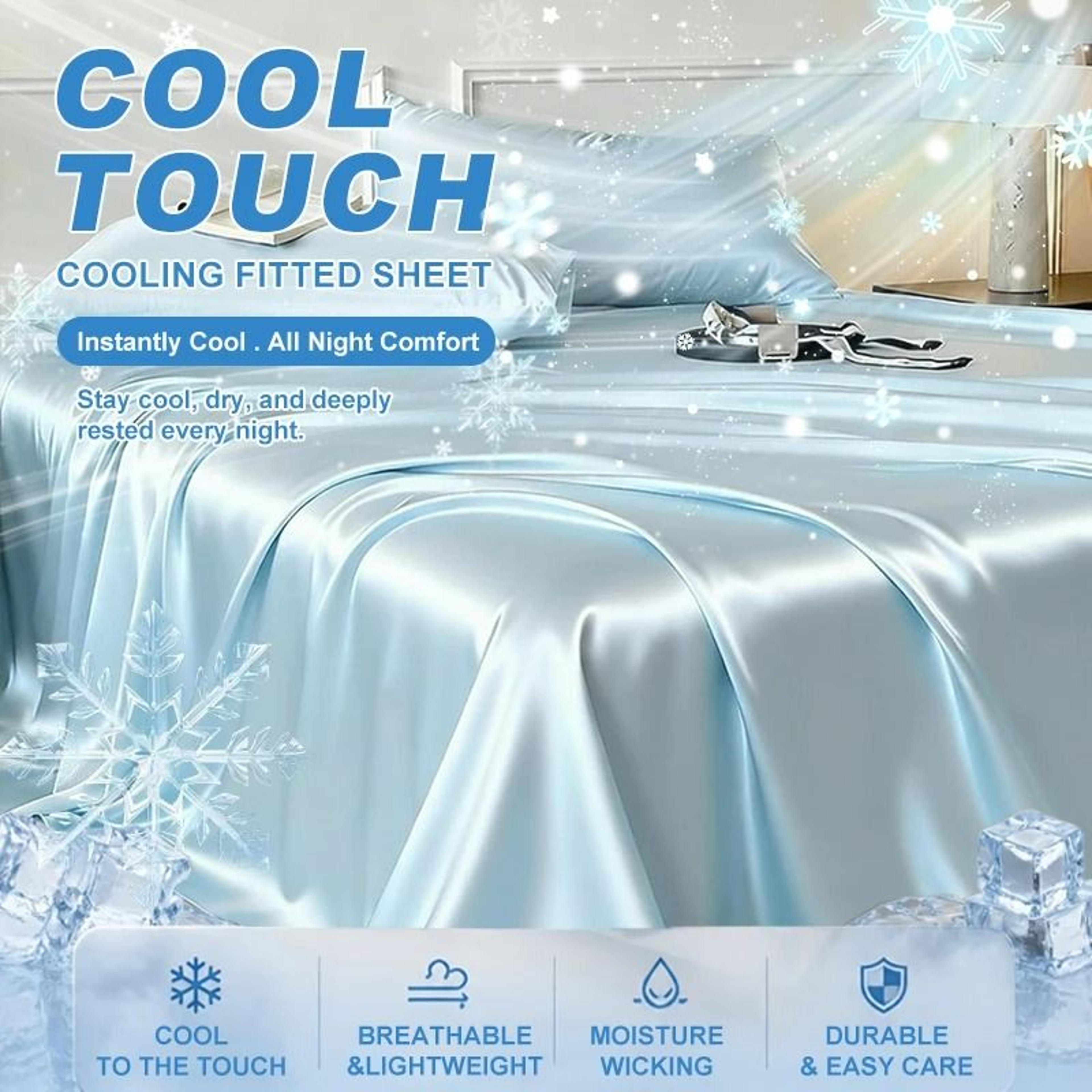 Summer Cooling Satin Ice Silk Flat Bedsheet 4
