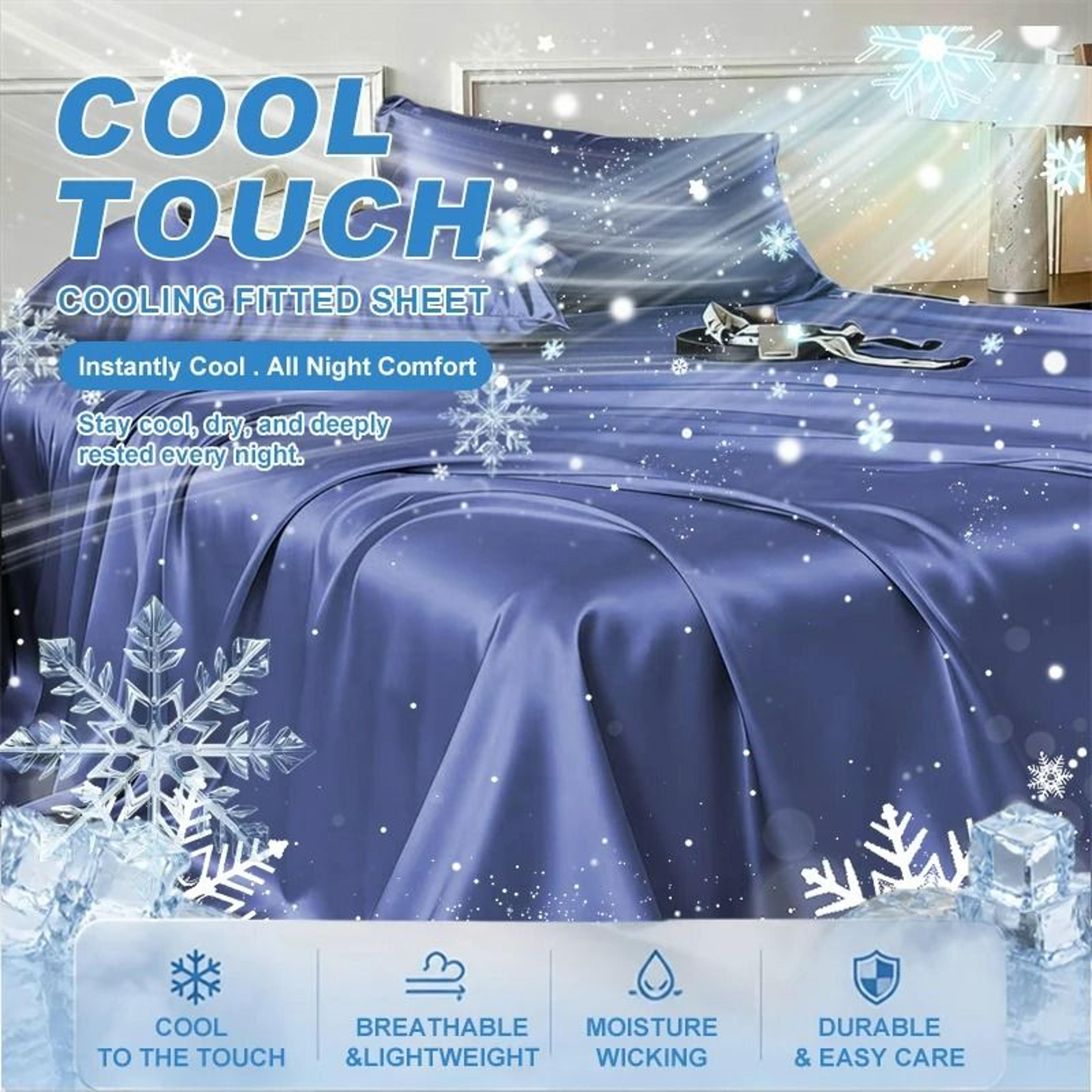 Summer Cooling Satin Ice Silk Flat Bedsheet 3