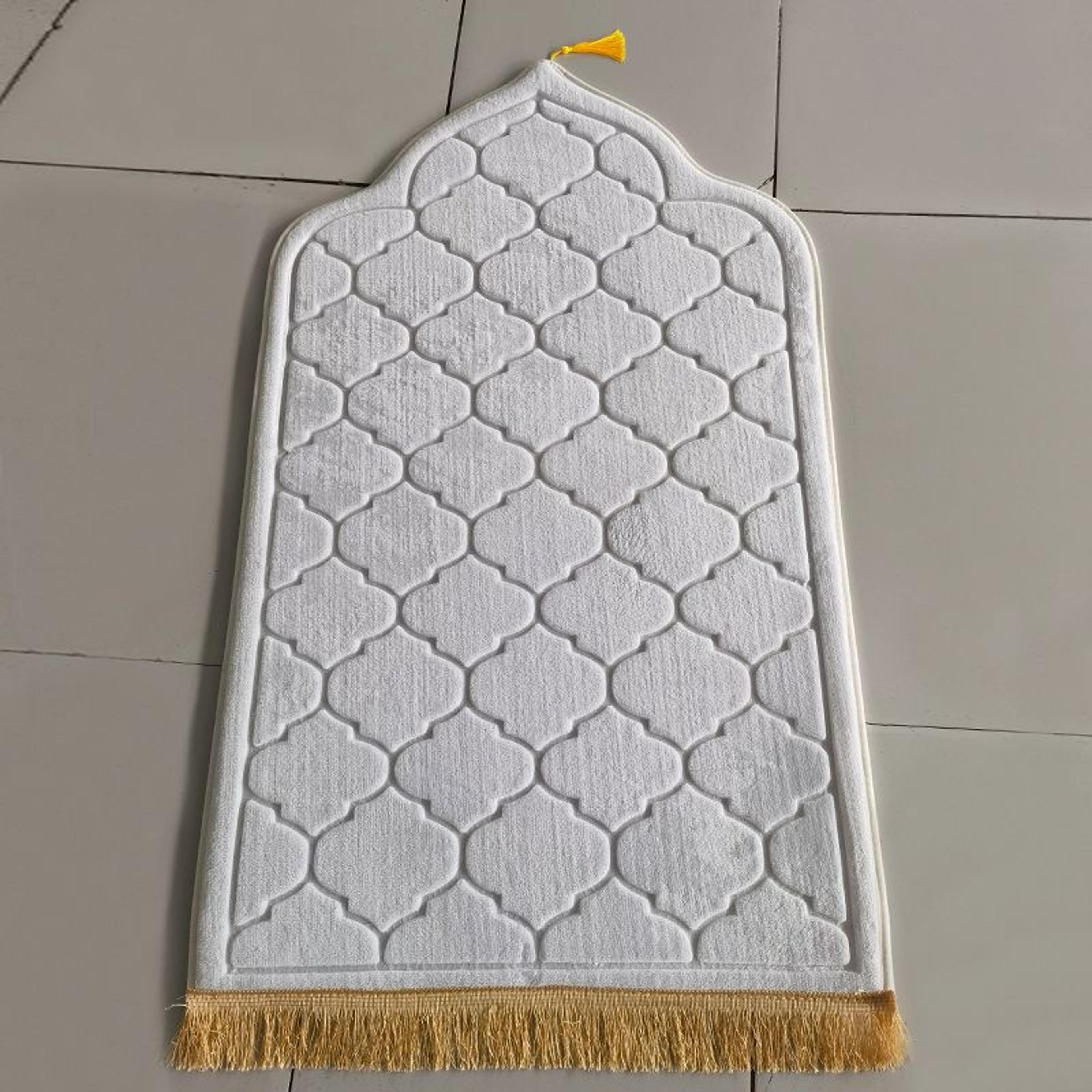 Flannel Embossed NonSlip Portable Prayer Rug 6