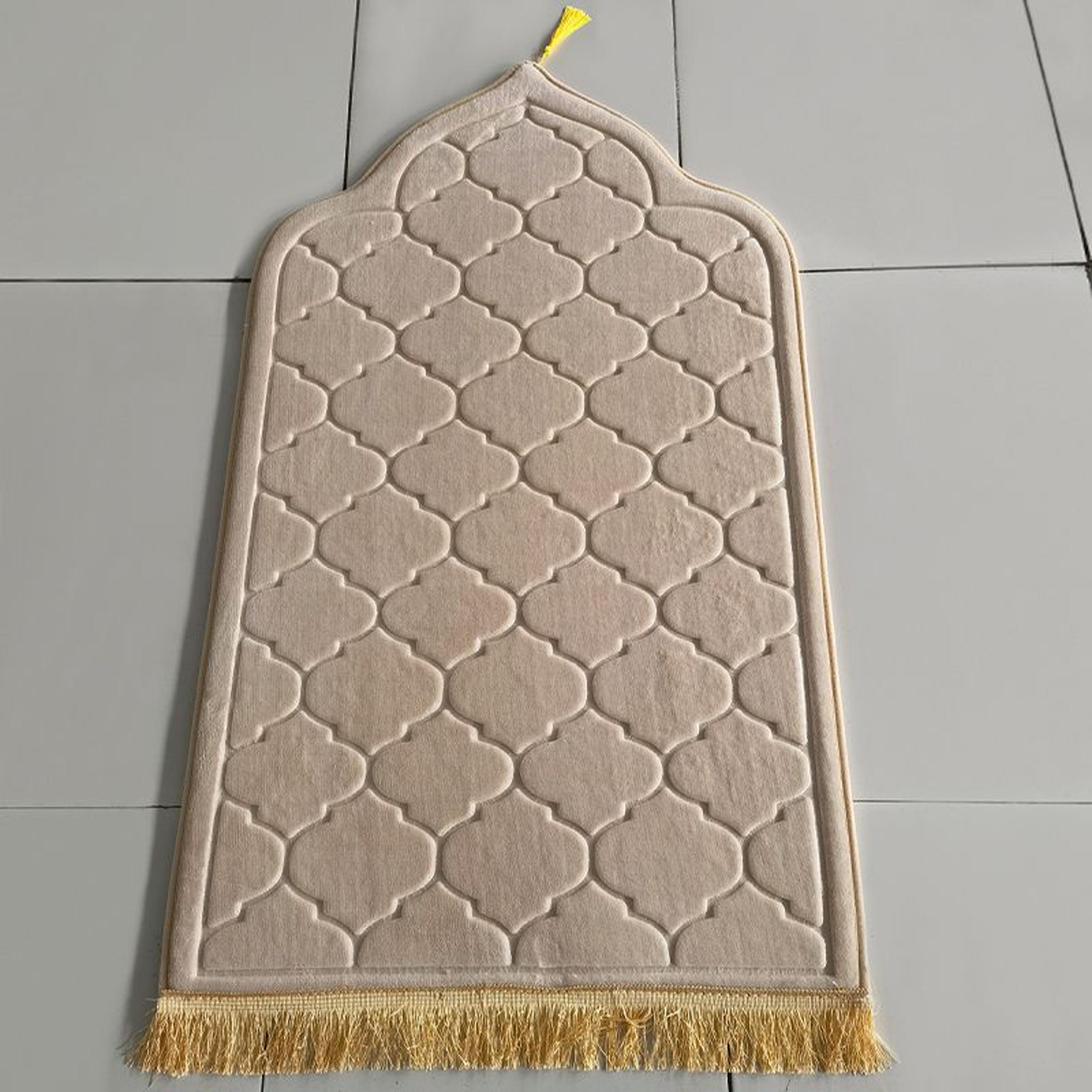 Flannel Embossed NonSlip Portable Prayer Rug 9