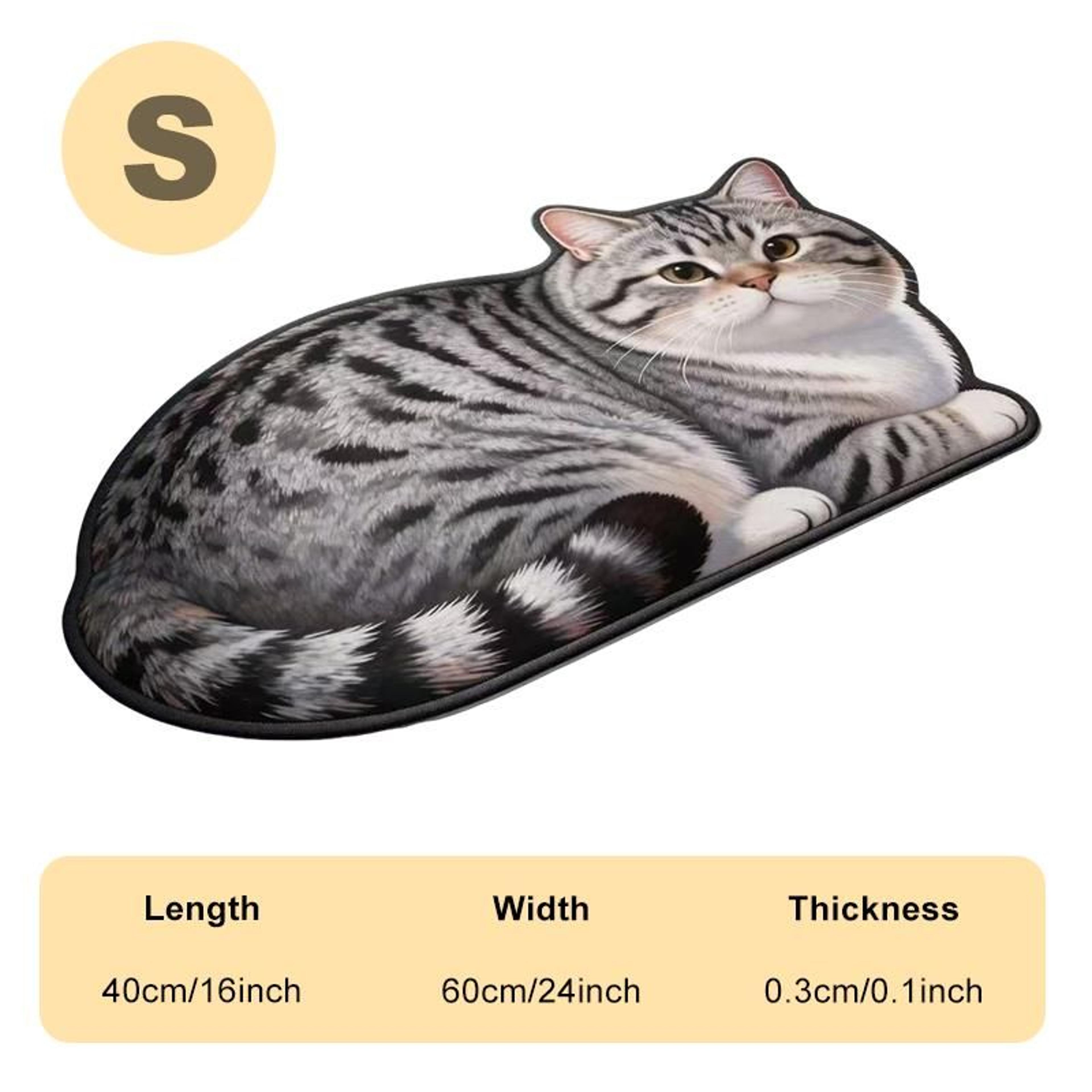 2D Cat Shaped Absorbent Diatomite Bathroom Mat 10