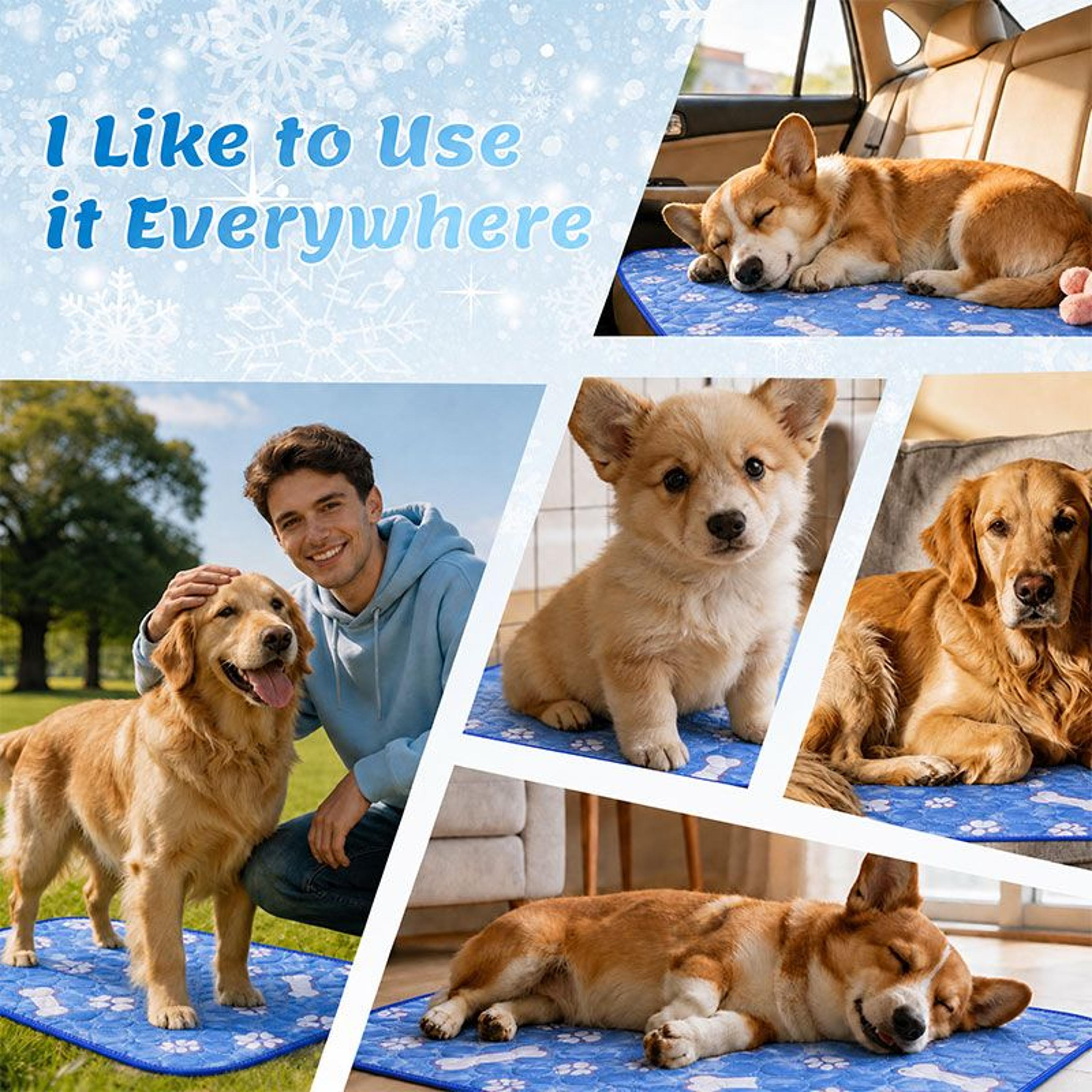 Cute Breathable Pet Cooling Mat 5