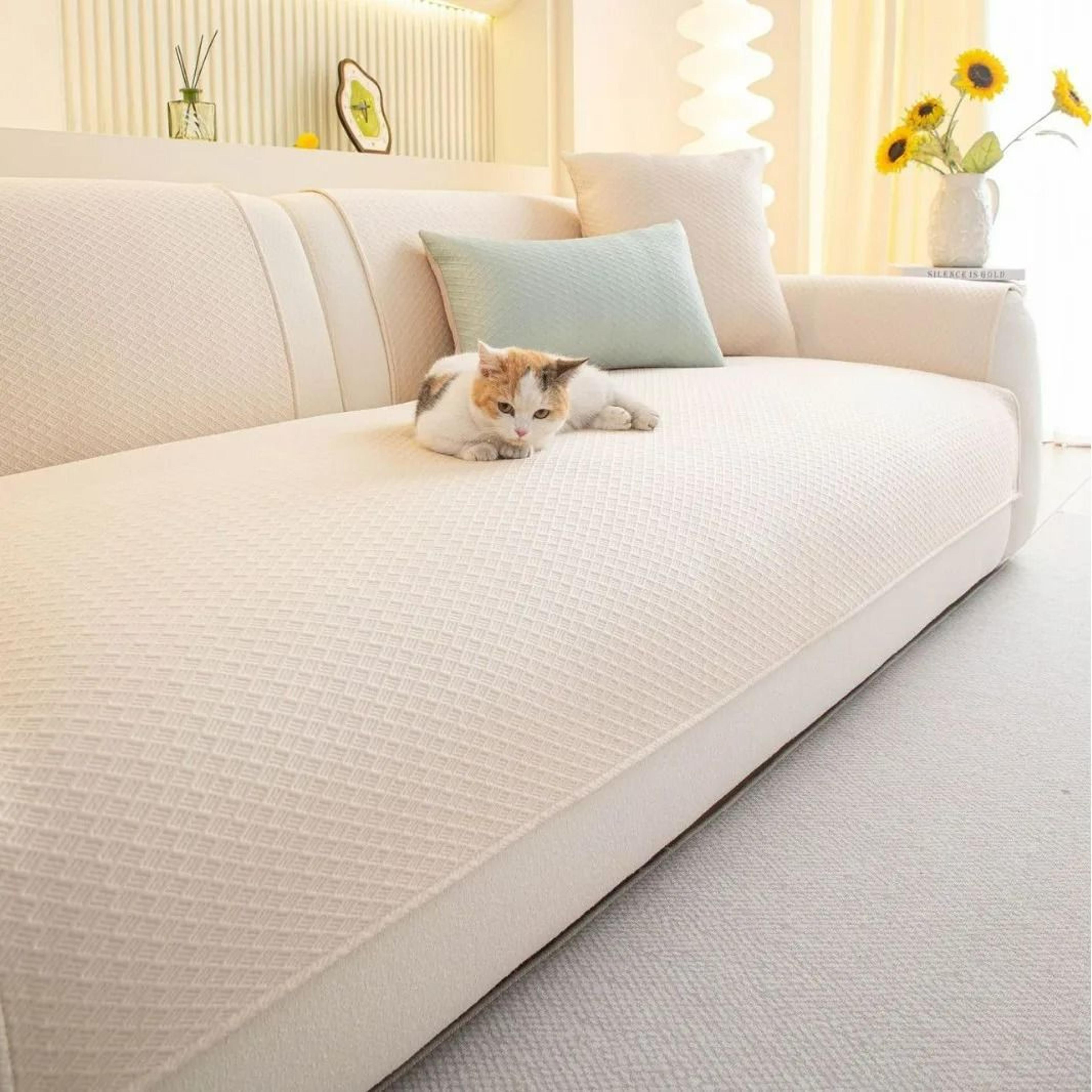 Summer Cooling Ice Silk Sofa Cover  Couch Pad 5