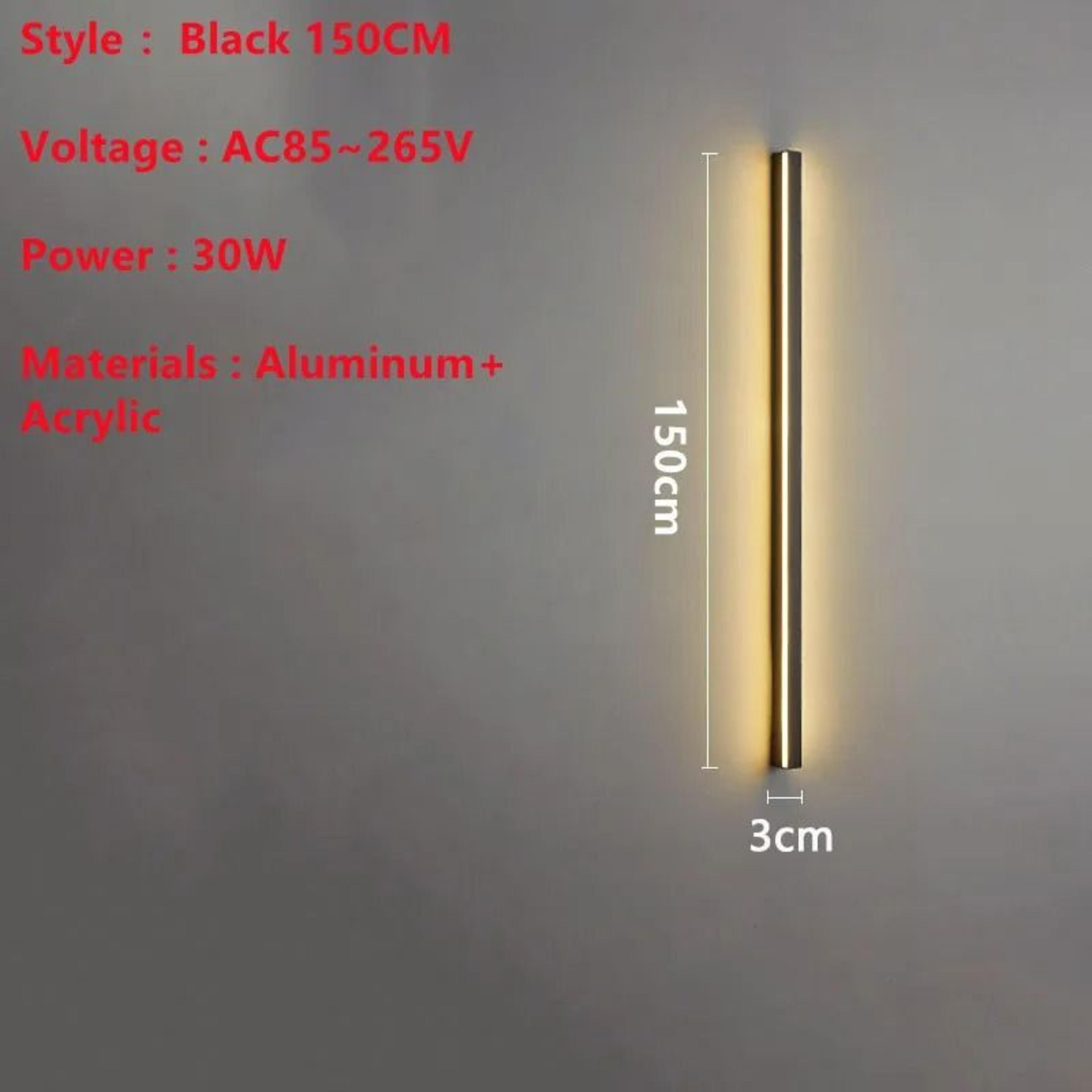 Superlong Minimalist LED Line Wall Sconce Light 10