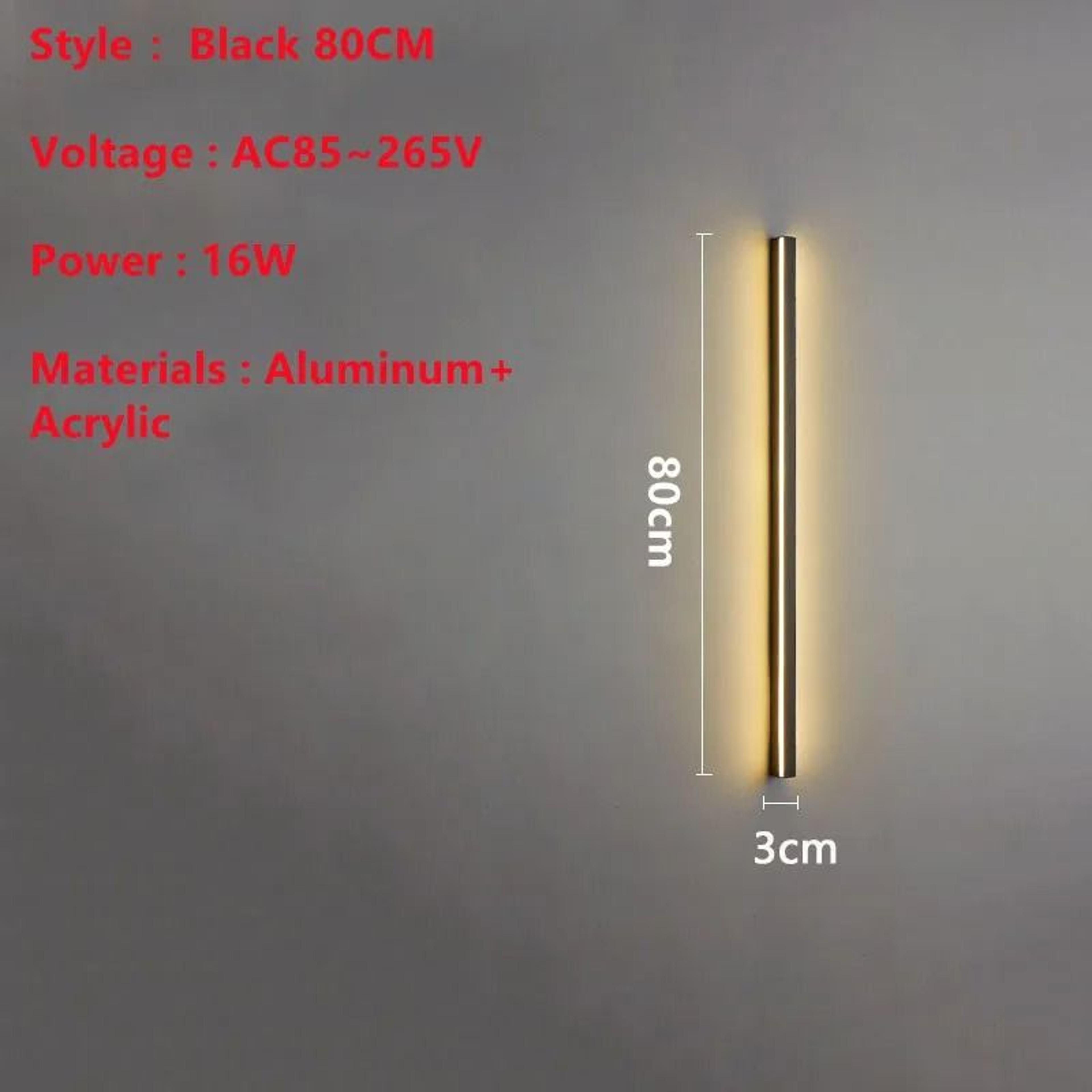 Superlong Minimalist LED Line Wall Sconce Light 8