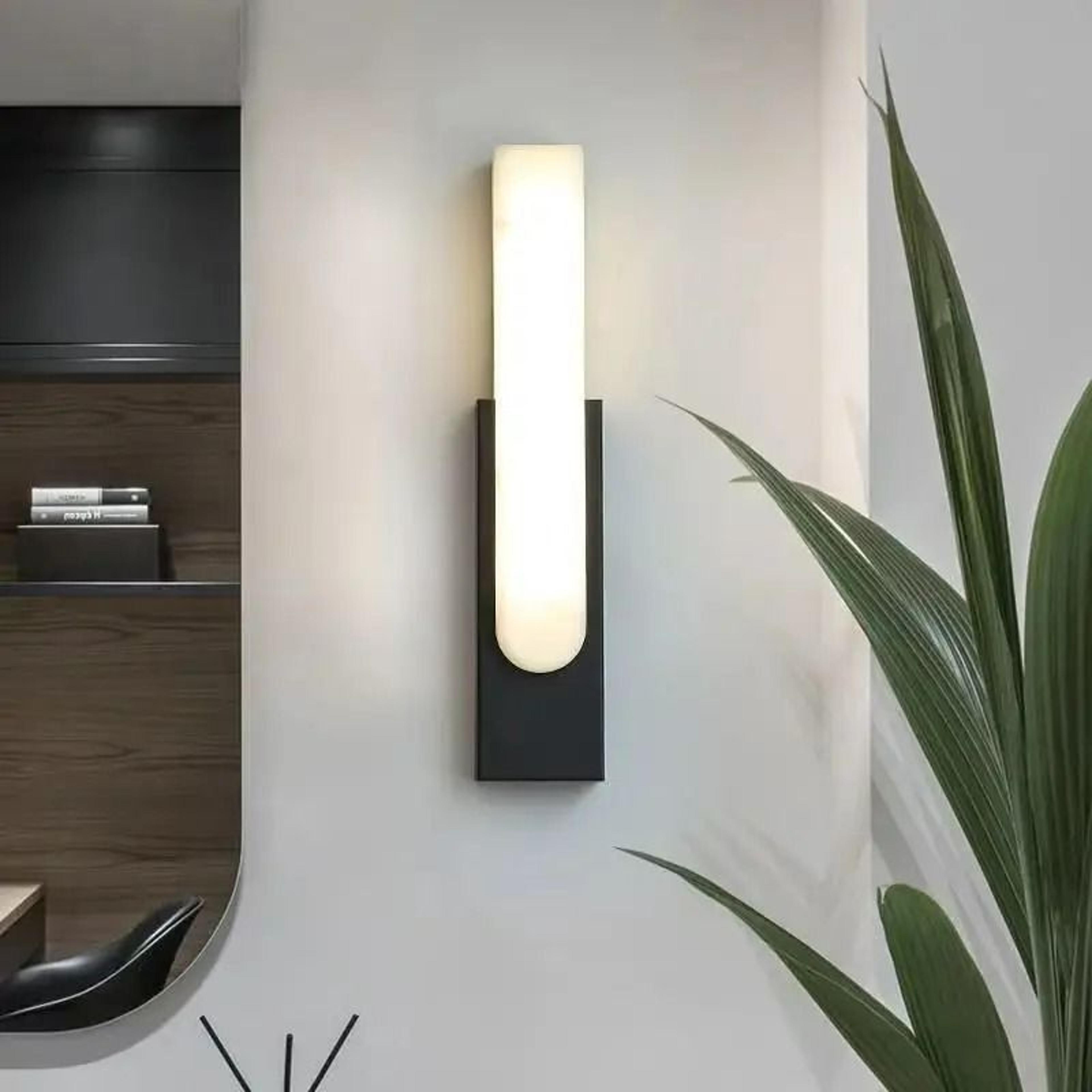nordic golden luxury led marble wall sconce