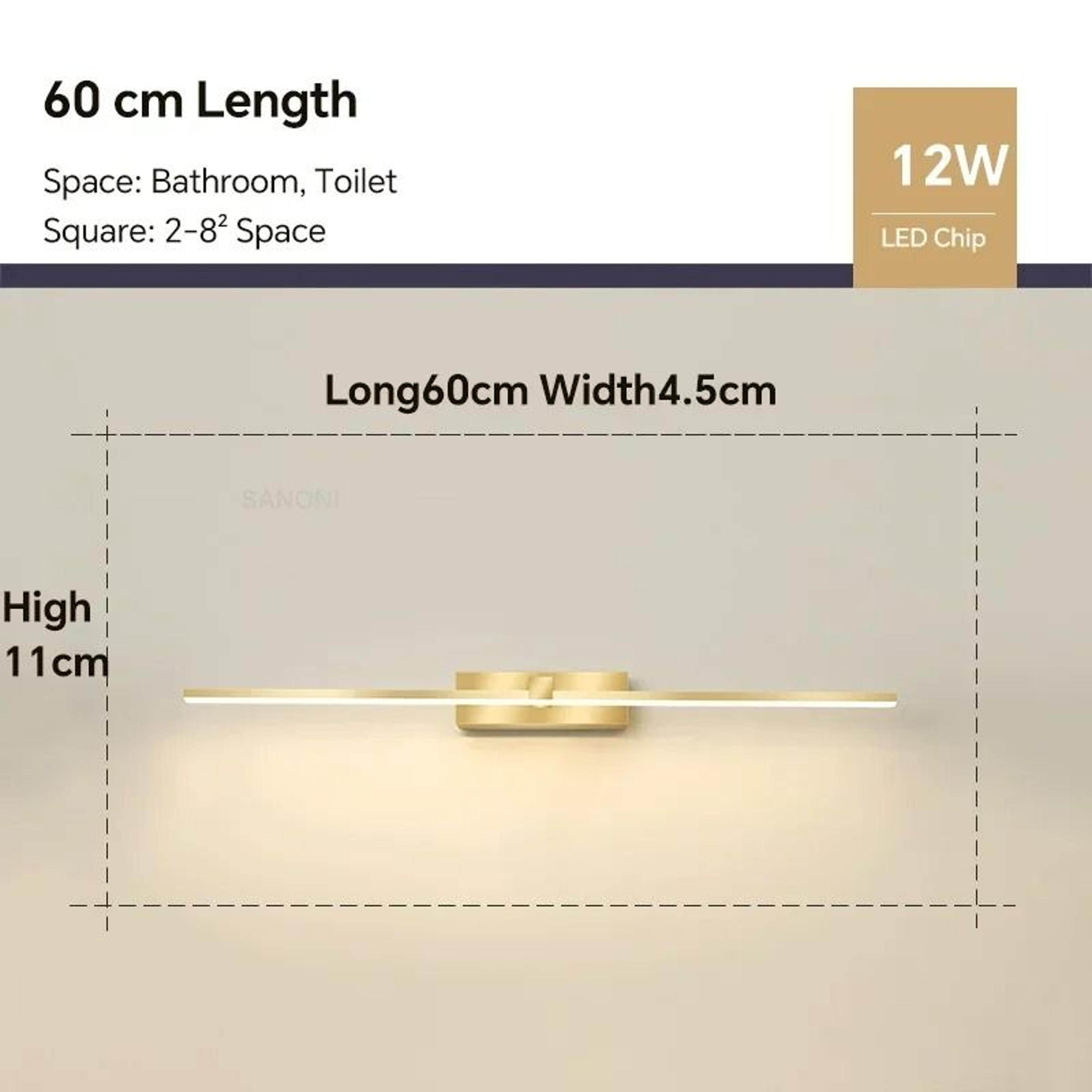 Modern LED Bathroom Mirror Line Wall Sconce 10