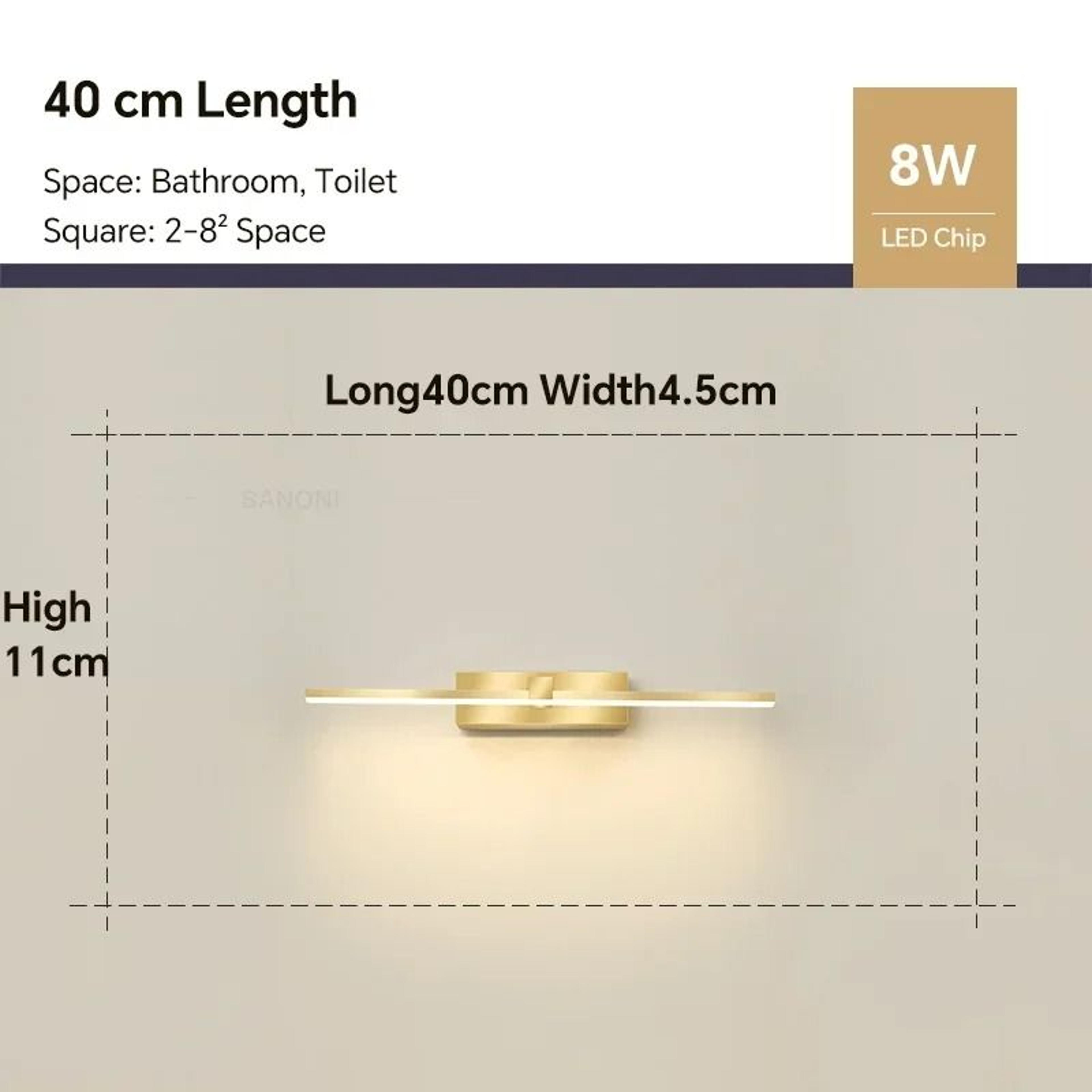 Modern LED Bathroom Mirror Line Wall Sconce 9