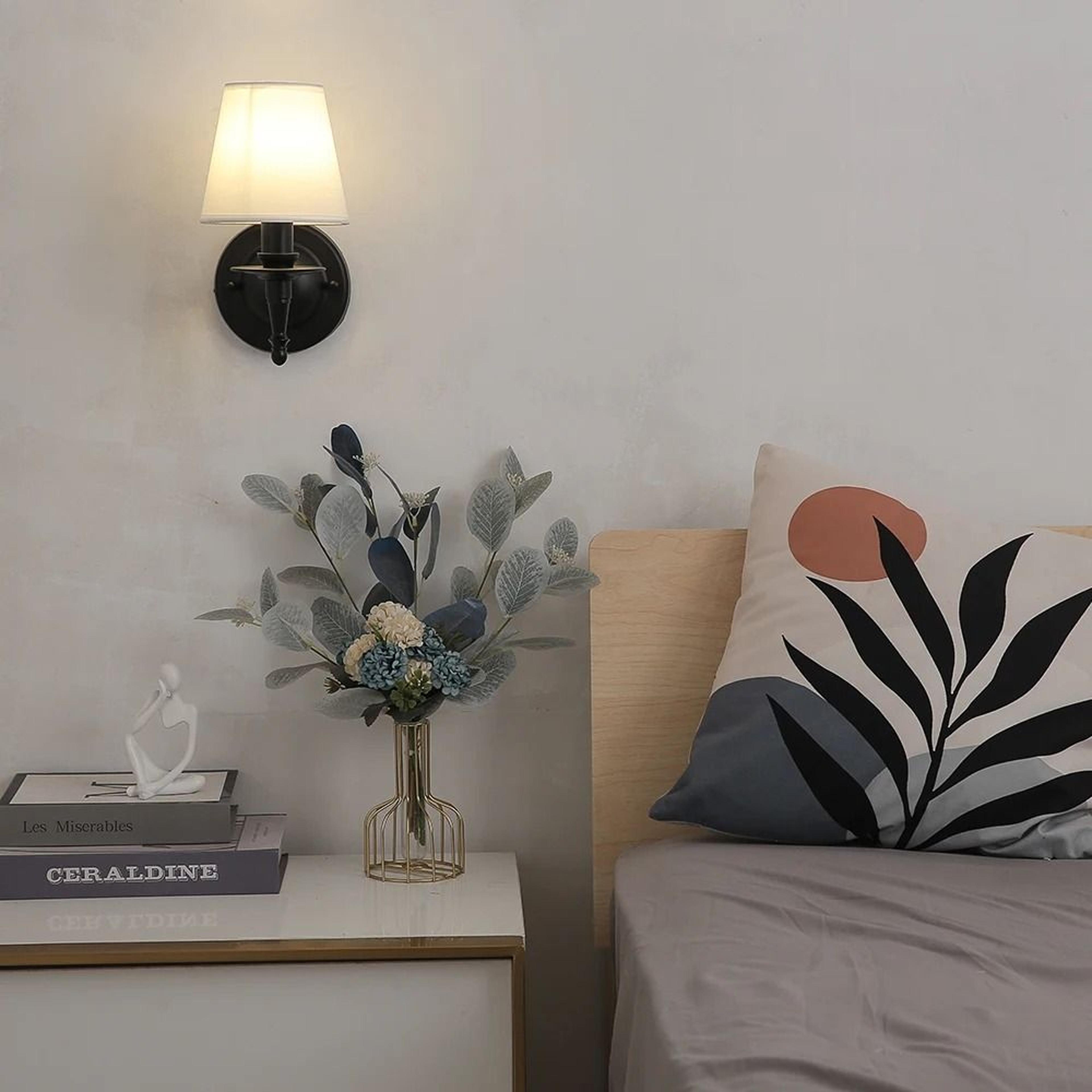 Nordic Vintage White Shade Wall Lamp 5
