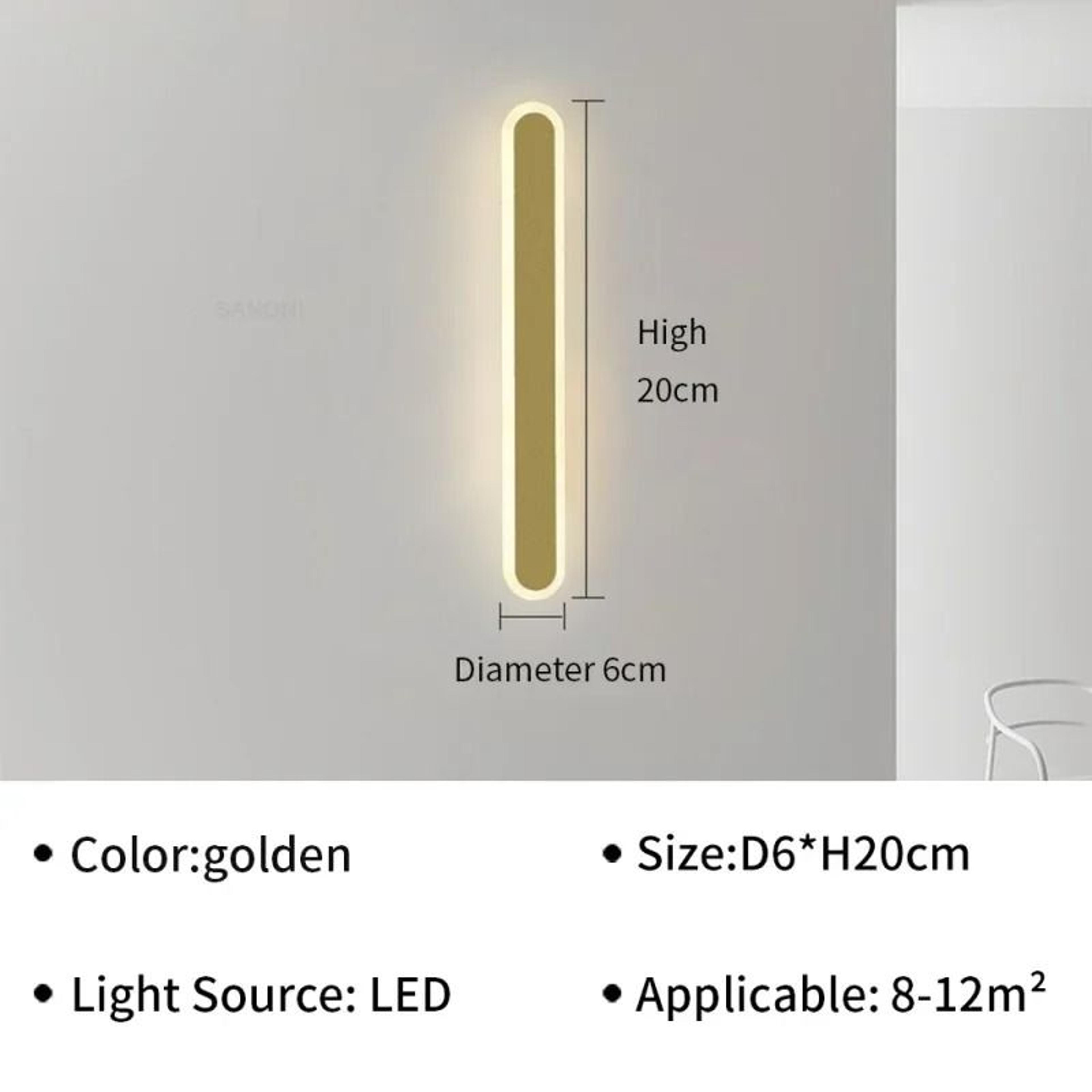 Modern Linear Ambient Wall Sconce 6