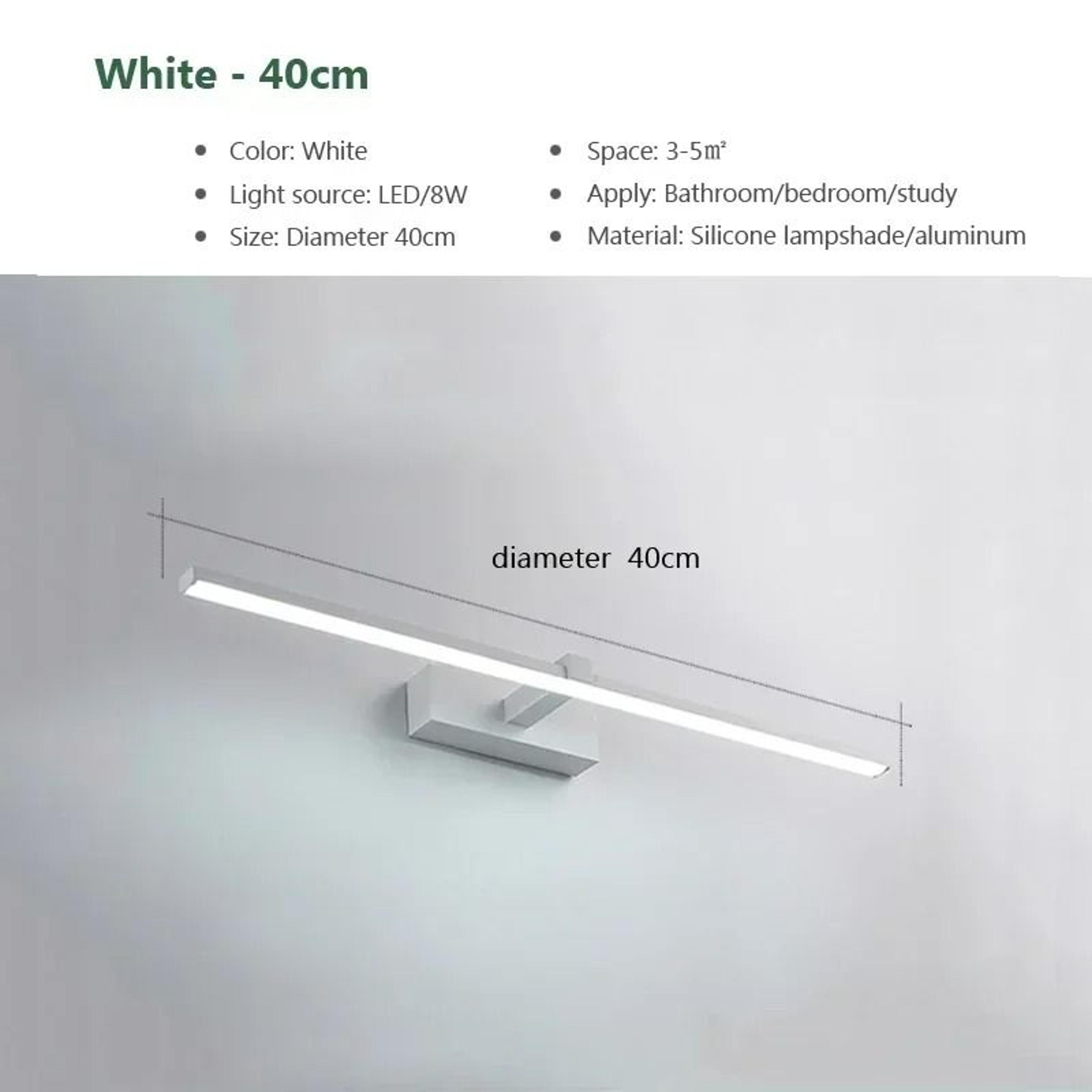 Modern LED Bathroom Line Mirror Light 7