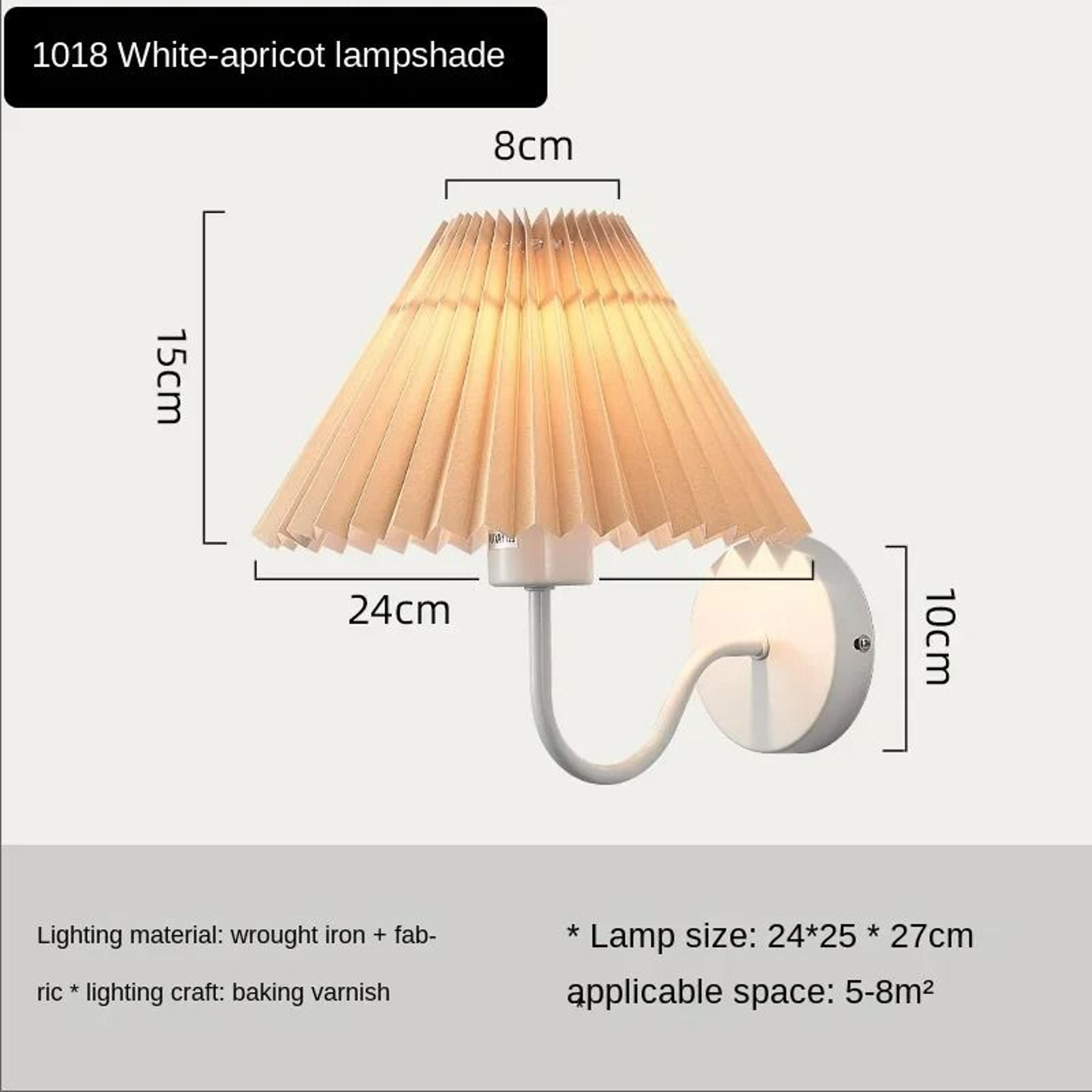 Nordic Retro Pleated Umbrella Wall Sconce 9