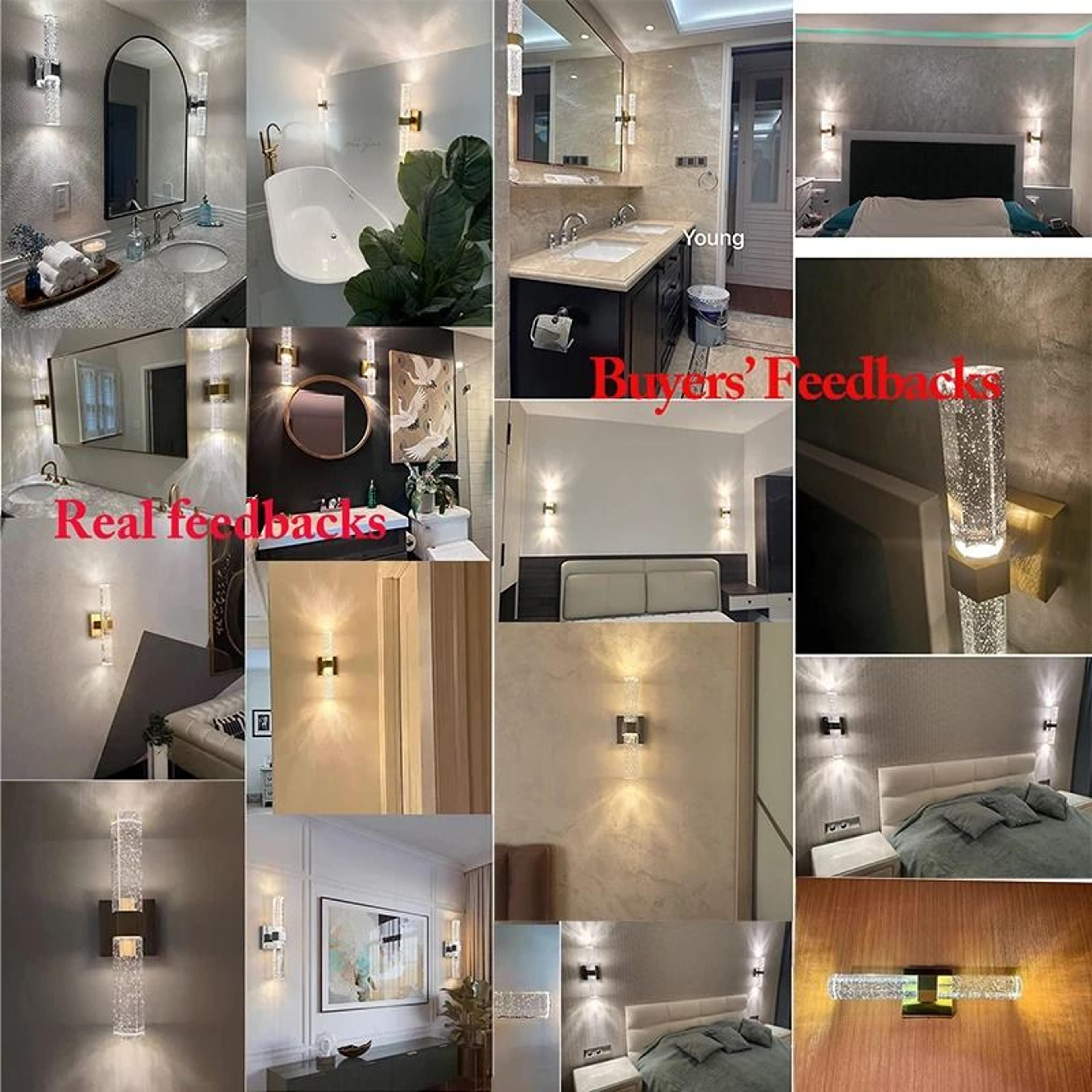 Modern Bubble Crystal LED Wall Sconce 5