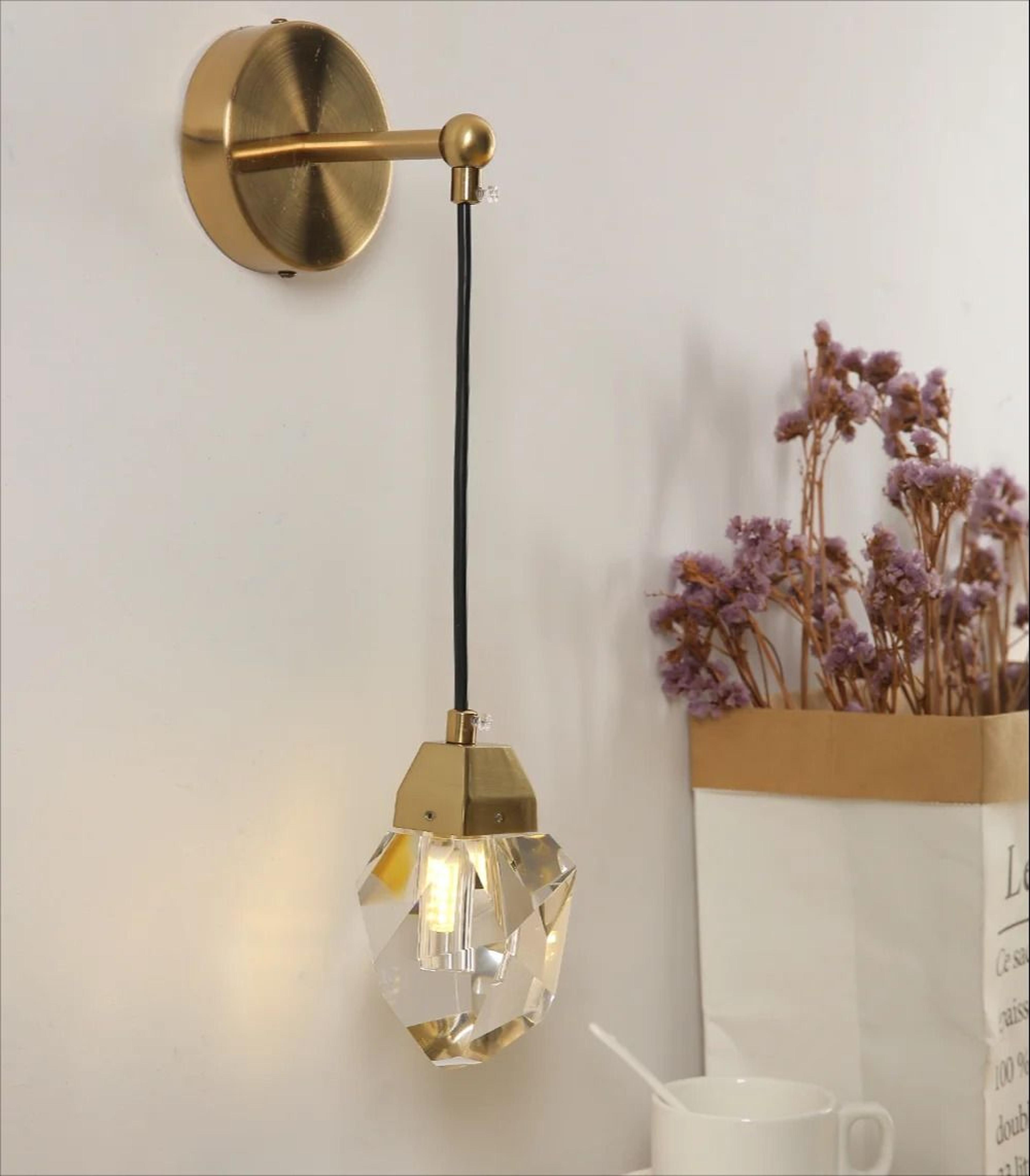 luxury modern gold g9 wall sconce