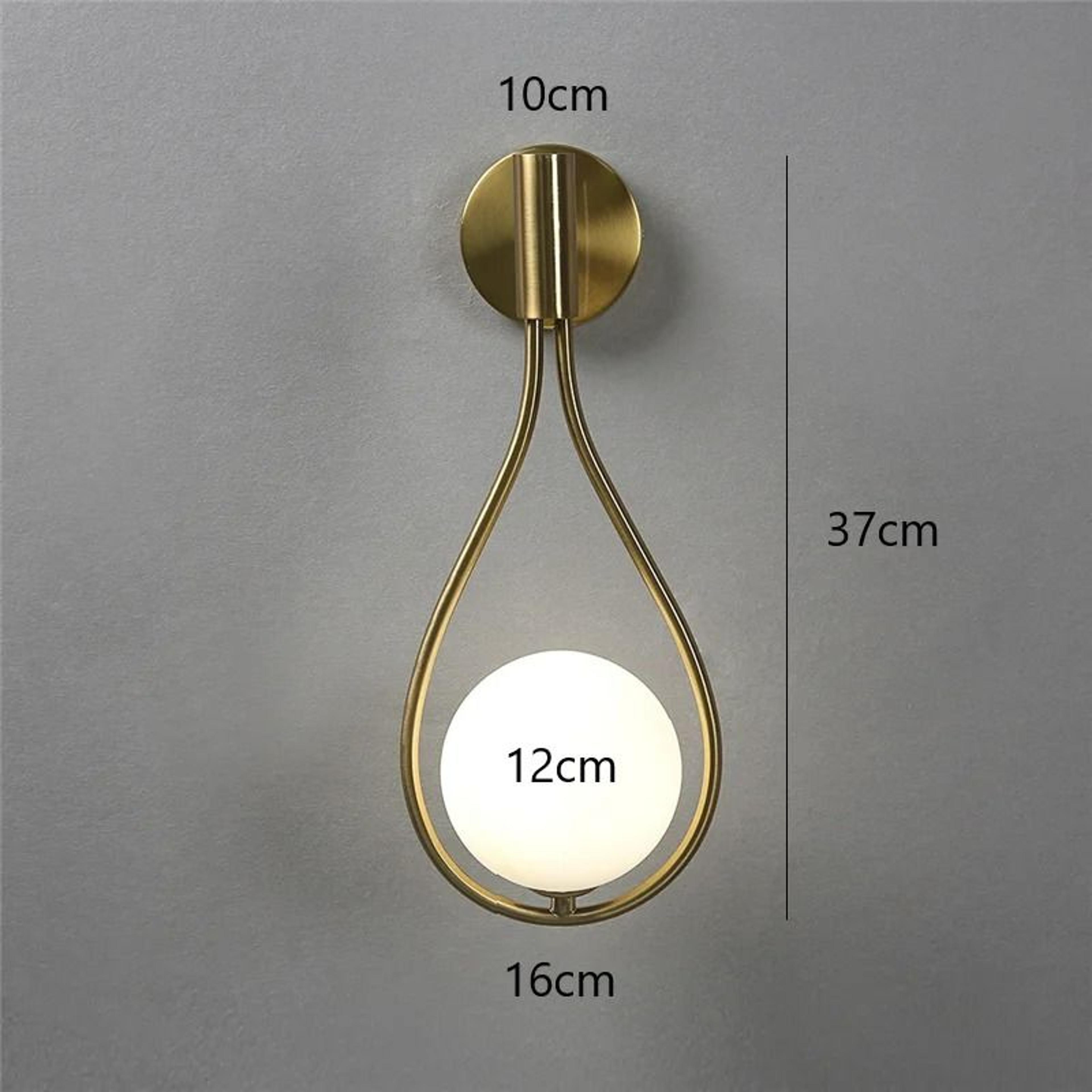 Nordic Water Drop Glass Ball Wall Sconce 7