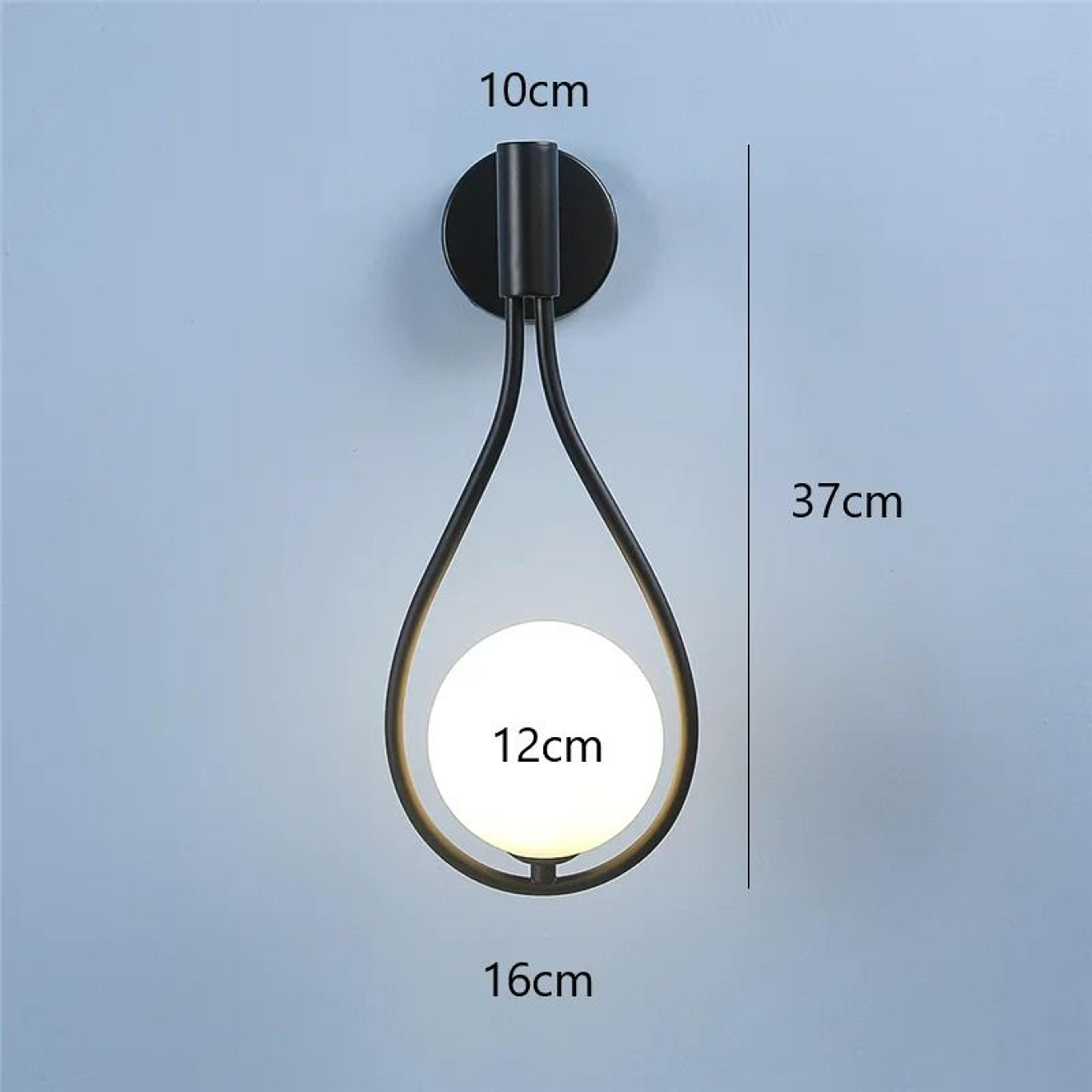 Nordic Water Drop Glass Ball Wall Sconce 8