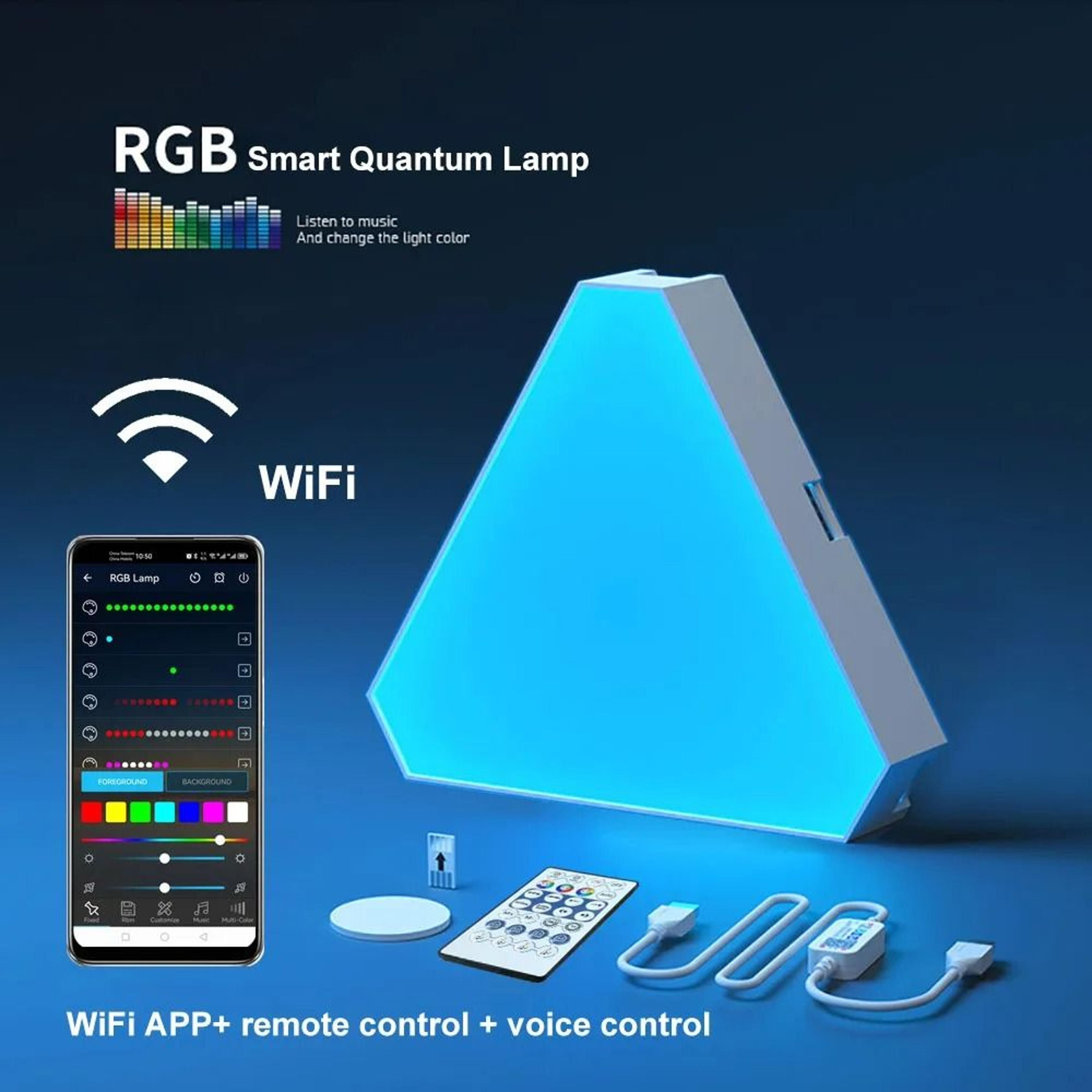 Smart RGB LED Triangular Quantum Light 8