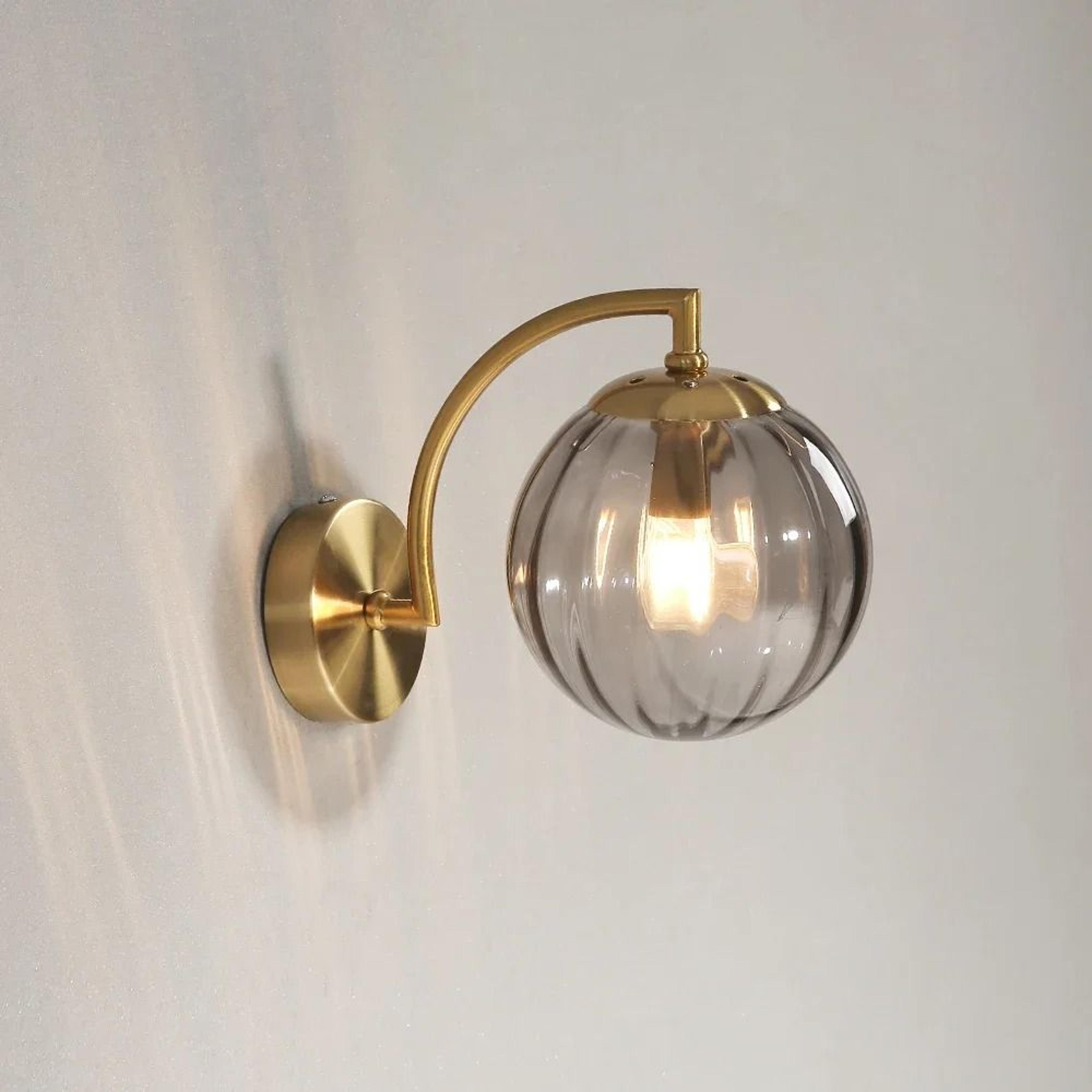 modern nordic colored glass led wall sconce