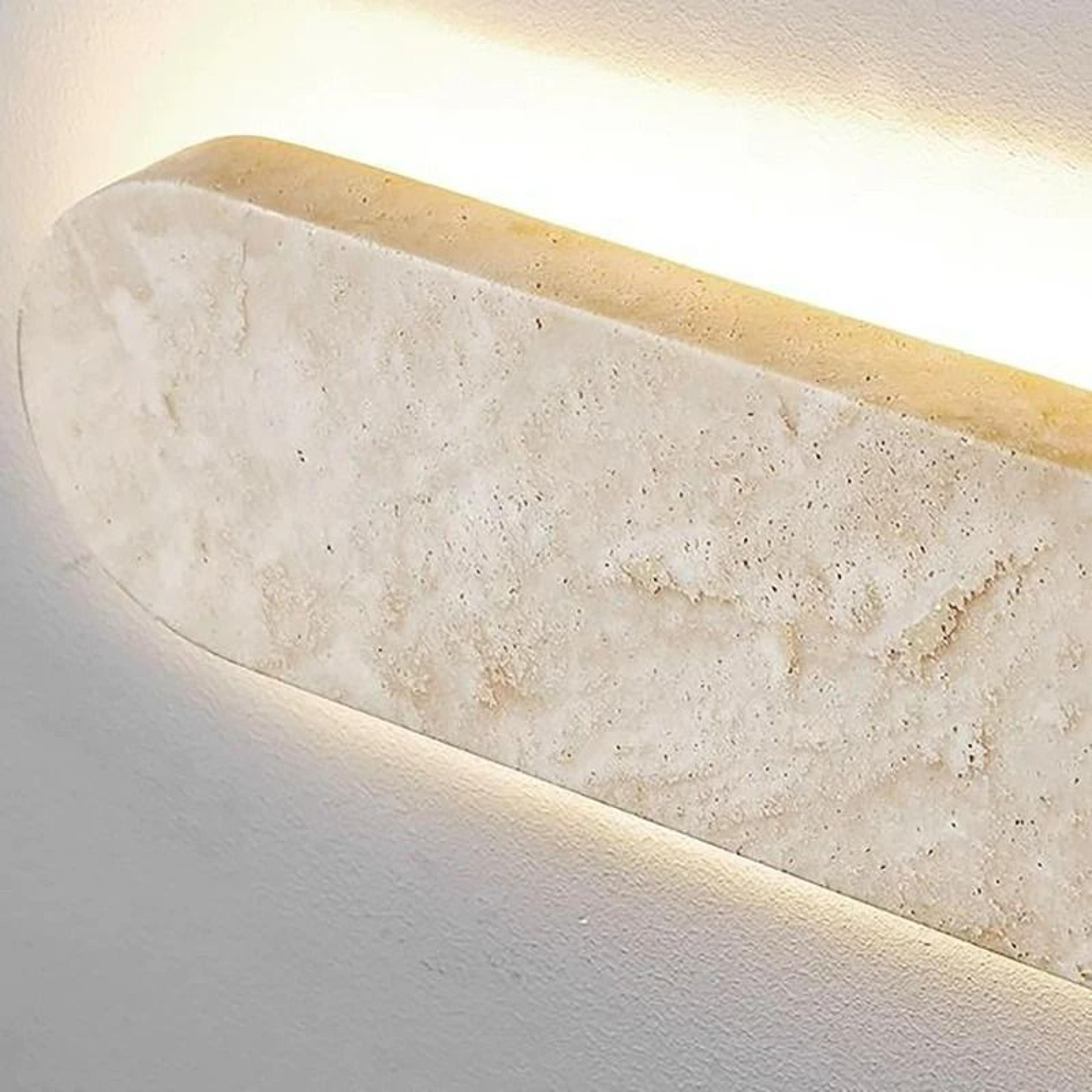 Modern Rectangle  Oval Natural Stone LED Wall Sconce 5