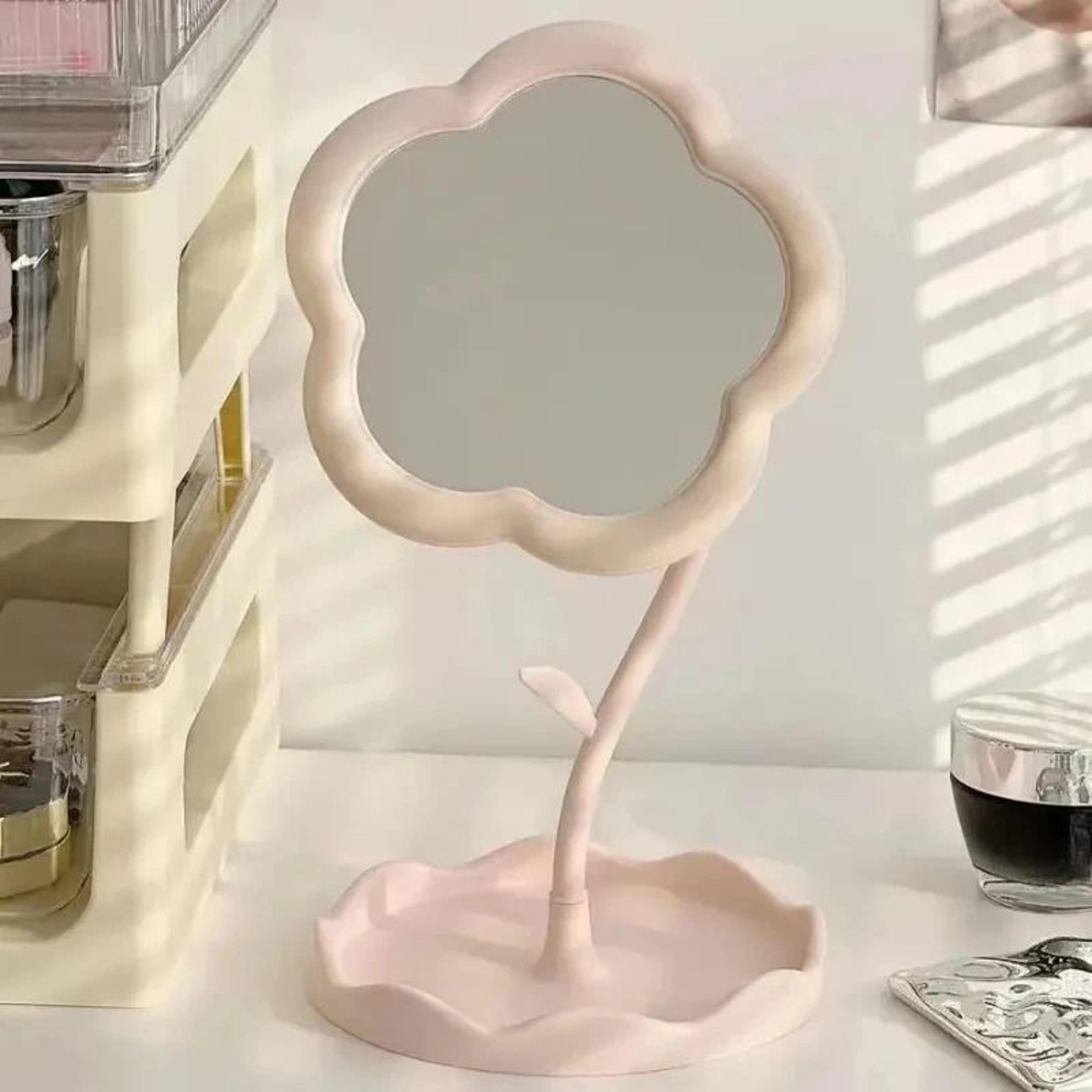 Creative Flower Aesthetic Desktop Vanity Mirror 2