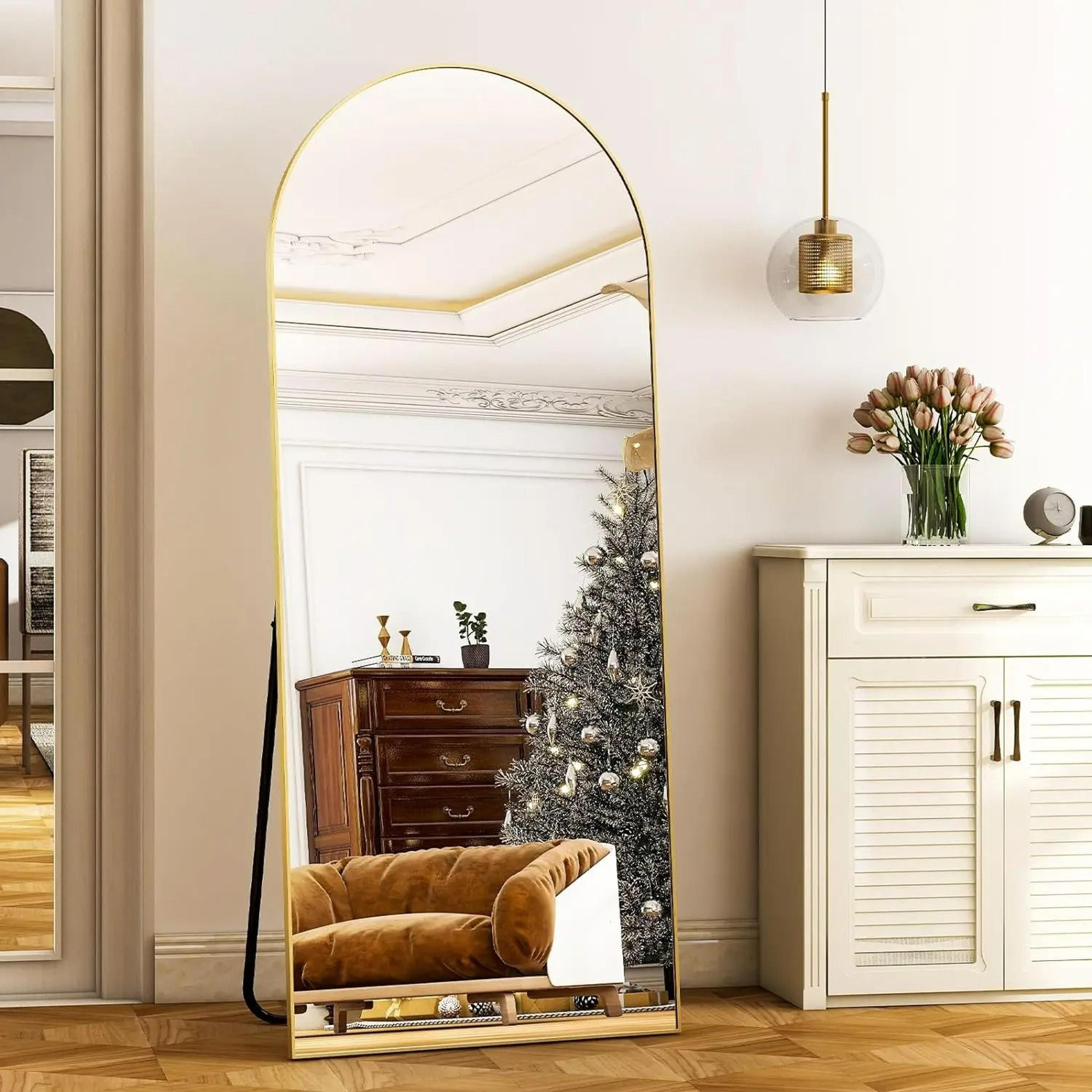 Full Length Aluminum Alloy Frame Floor Mirror 7