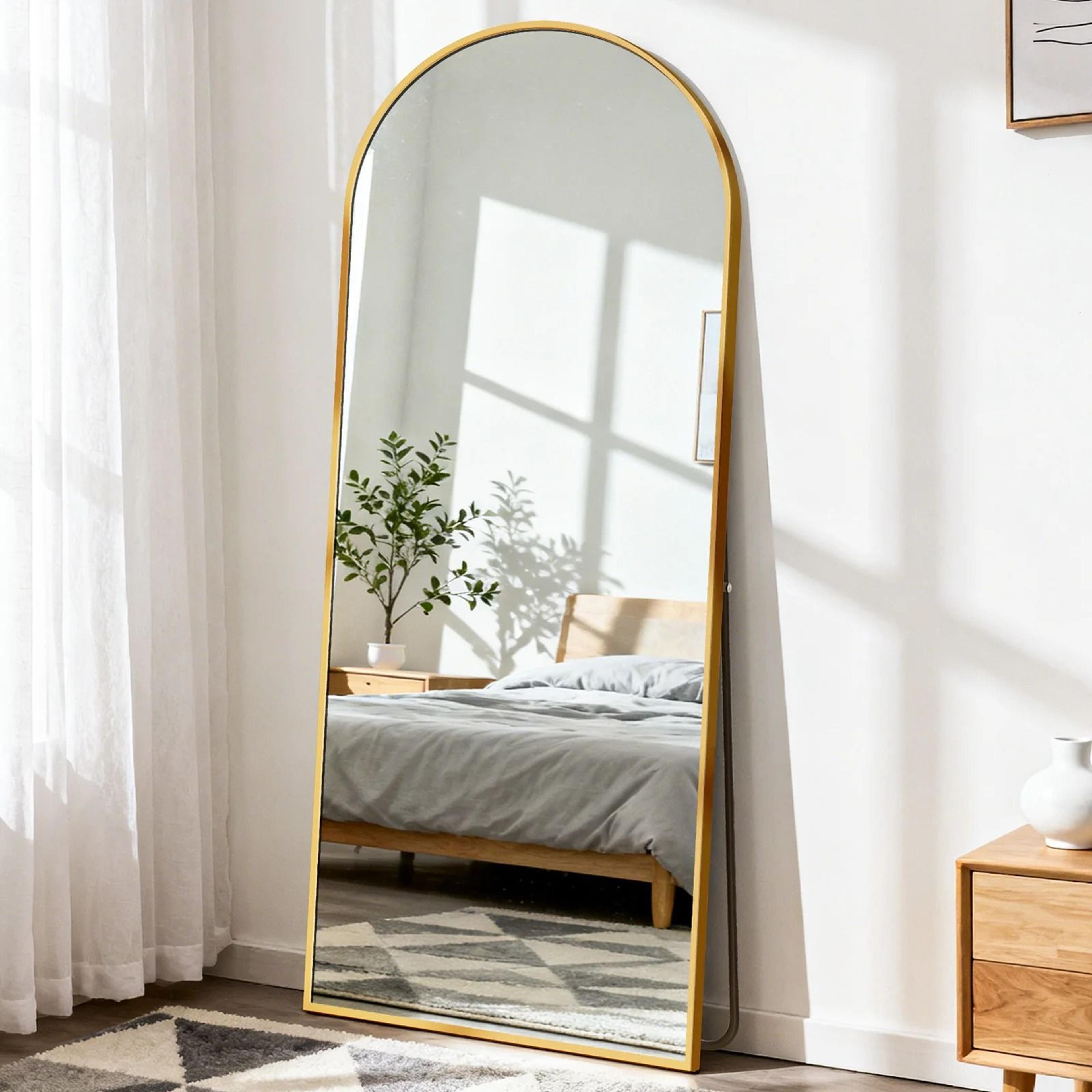 Elite Full Length Aluminum Alloy Frame Floor Mirror 7