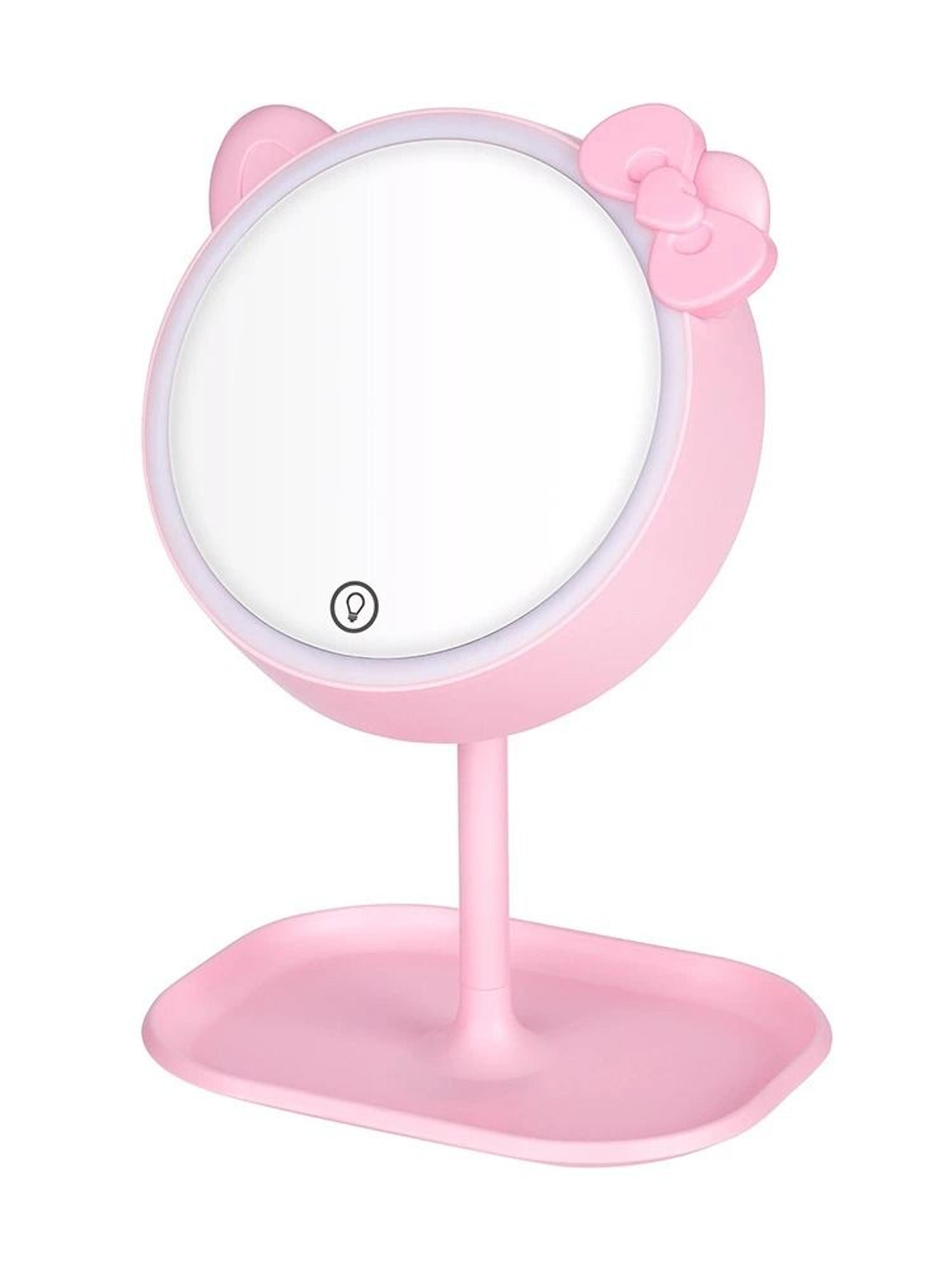 Pink Cat LED Standing Vanity Makeup Mirror 5