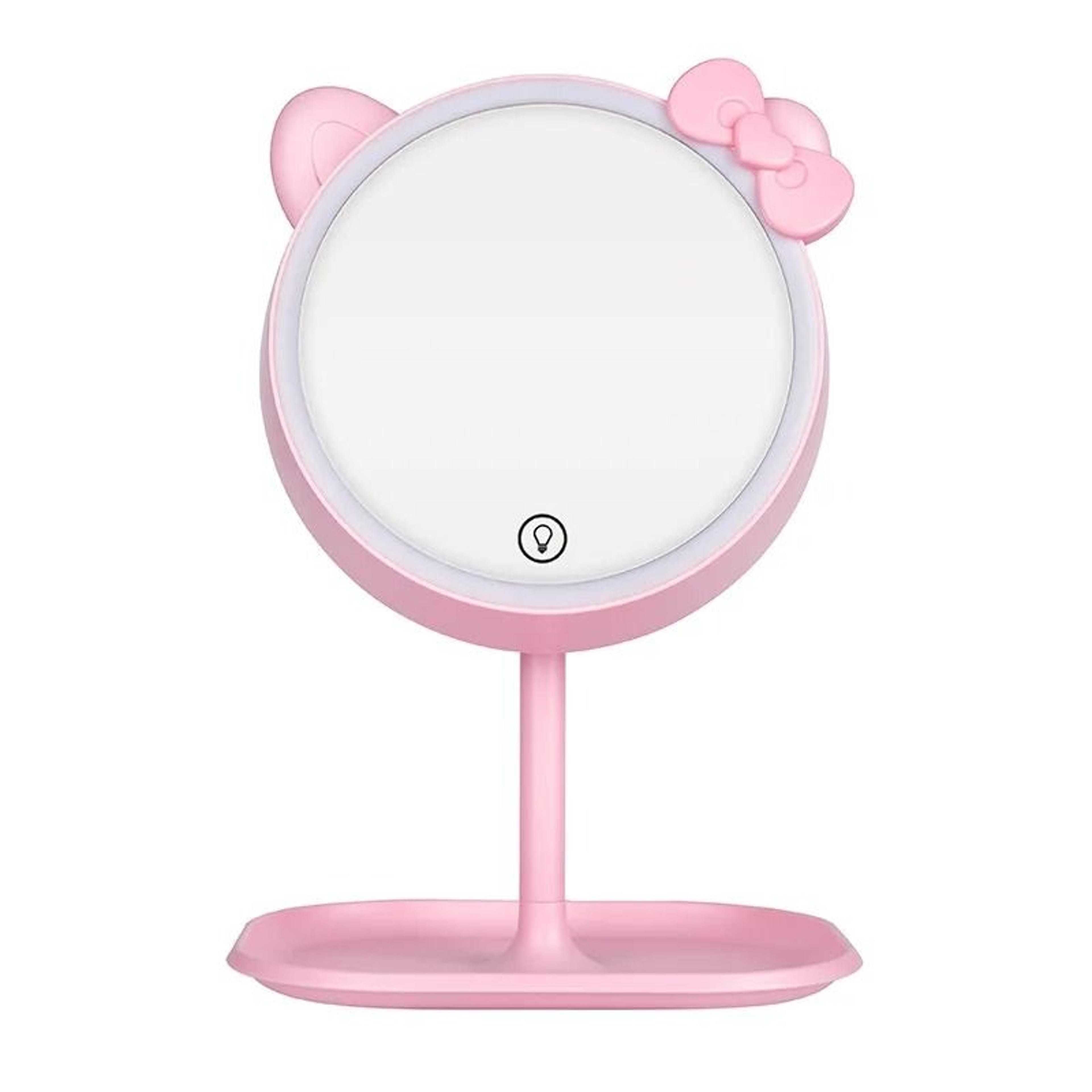 Pink Cat LED Standing Vanity Makeup Mirror 8