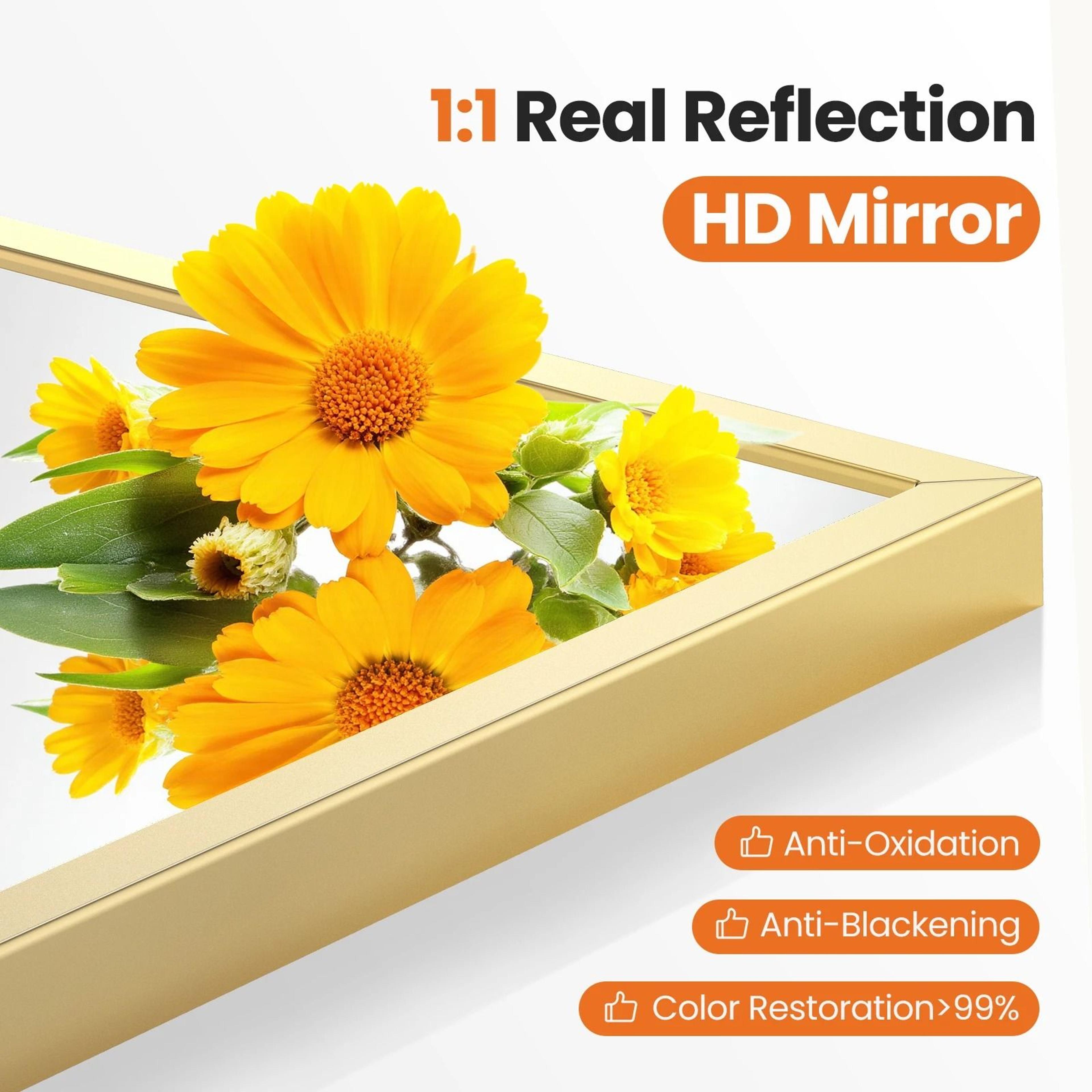Modern Arched Metal Wall Mirror 2